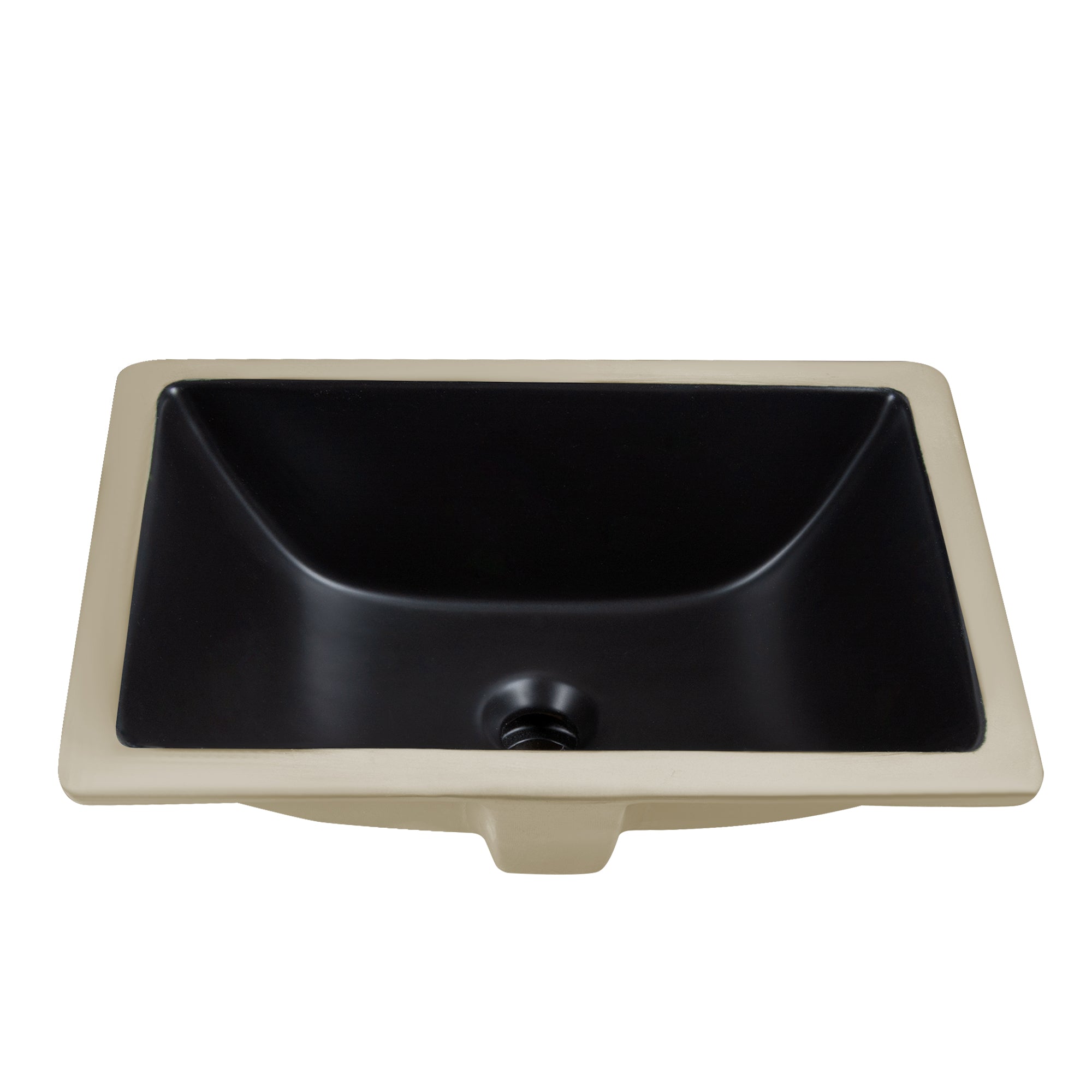 URSA 18" X 13" Rectangular Undermount Bathroom Sink, Overflow Hole With Multiple Colors