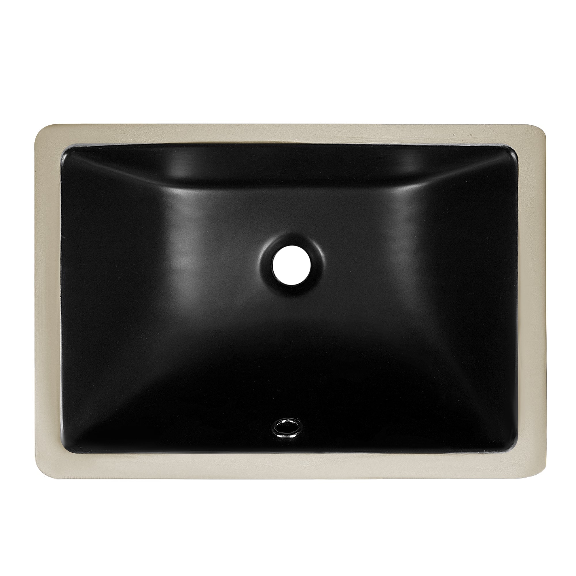 URSA 18" X 13" Rectangular Undermount Bathroom Sink, Overflow Hole With Multiple Colors