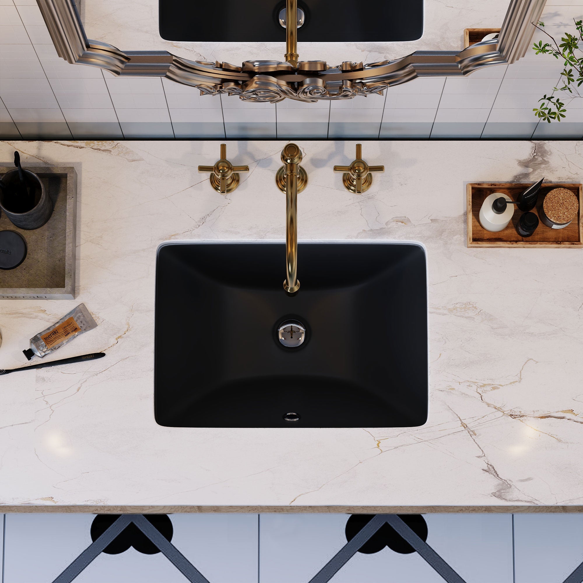 DeerValley Bath URSA 18" X 13" Rectangular Undermount Bathroom Sink, Overflow Hole With Multiple Colors Undermount Bathroom Sinks