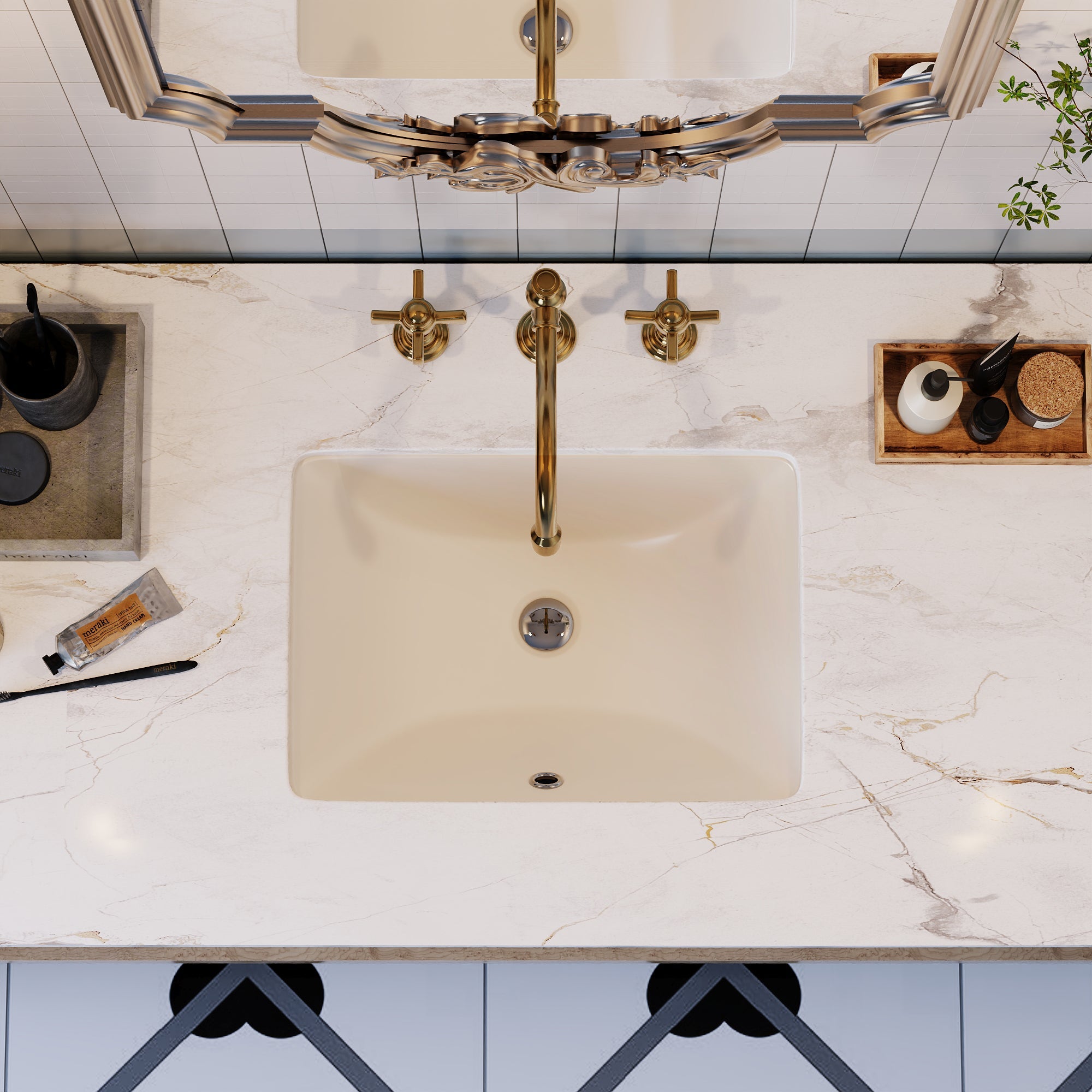 DeerValley Bath URSA 18" X 13" Rectangular Undermount Bathroom Sink, Overflow Hole With Multiple Colors Undermount Bathroom Sinks