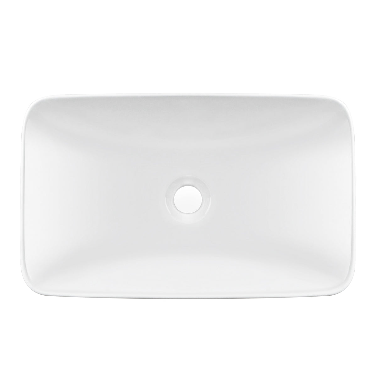 DeerValley Vessel Sinks Modern Semi-Recessed Durable Ceramic Easy Clean