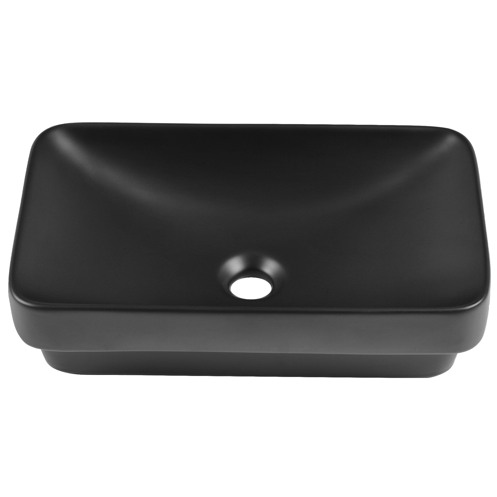 ALLY 12"/16" Rectangular Drop-in Bathroom Sink With Multiple Colors, Scratch-Resistant Ceramic