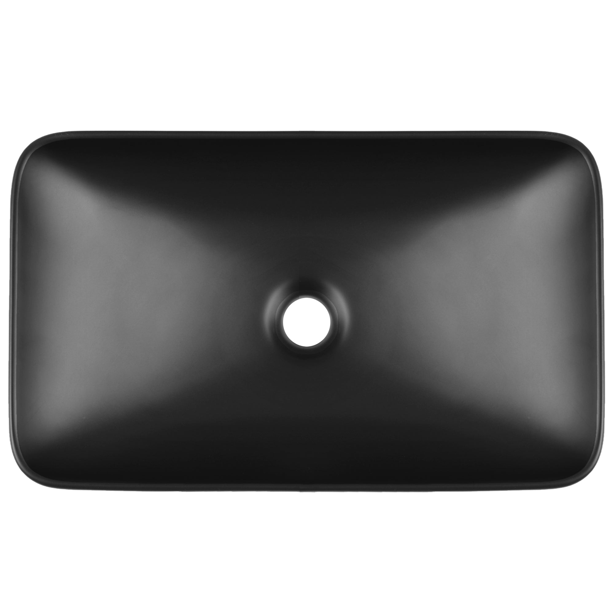 ALLY 12"/16" Rectangular Drop-in Bathroom Sink With Multiple Colors, Scratch-Resistant Ceramic