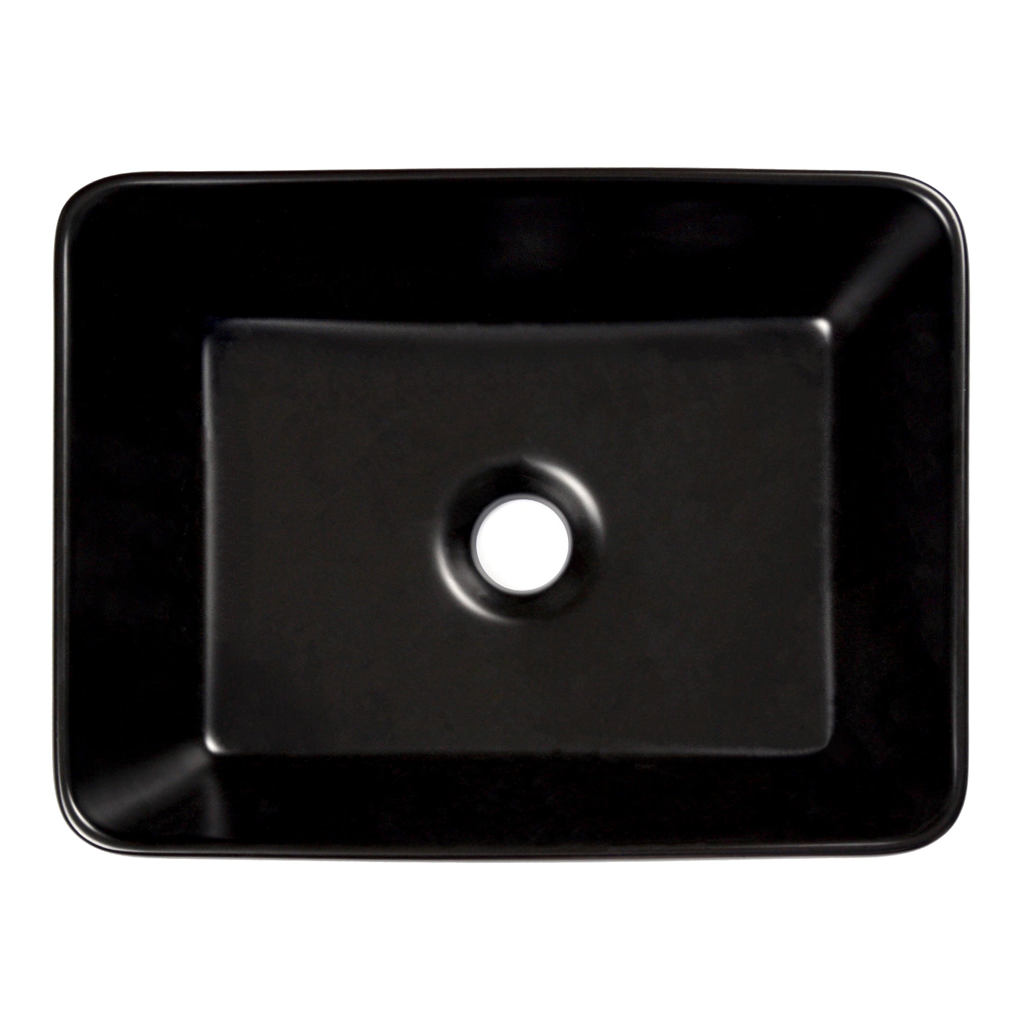 LIBERTY 12" Rectangular Vessel Bathroom Sink, Without Overflow