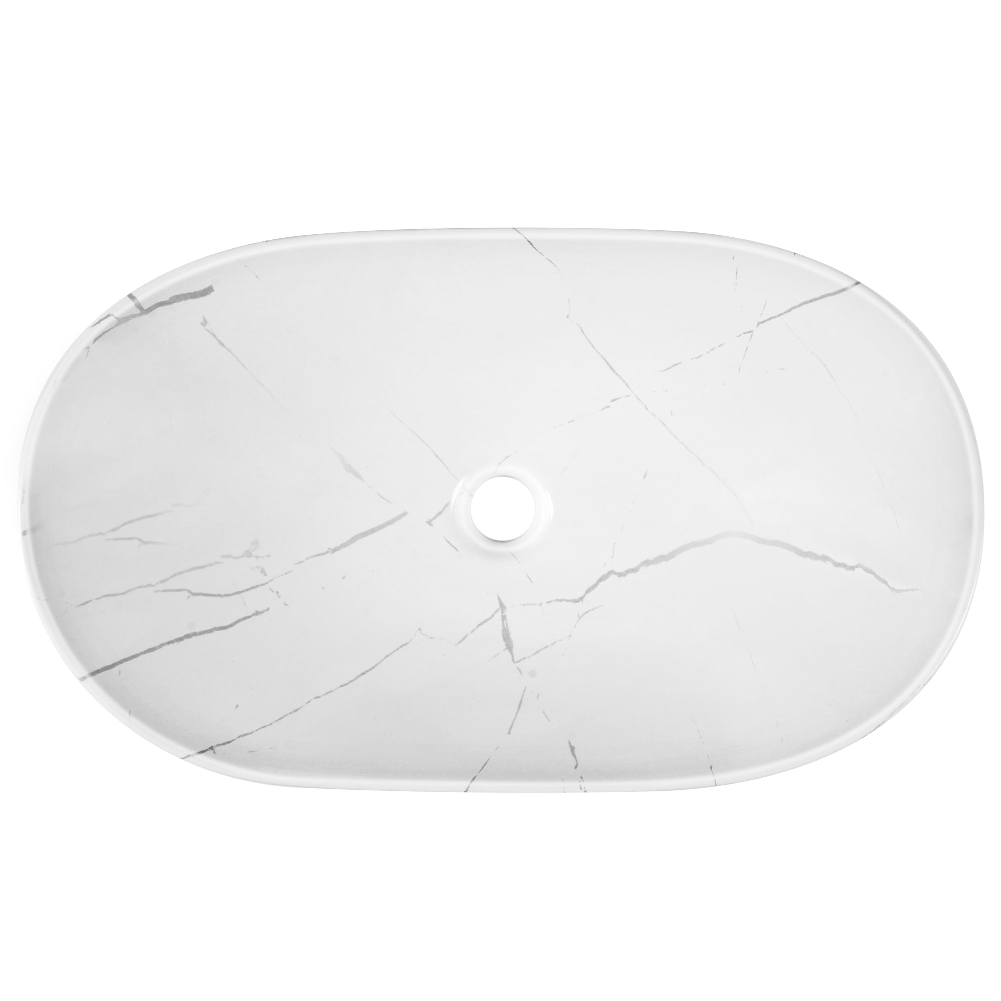 23" x 14" Oval Vessel Bathroom Sink, Easy to Clean