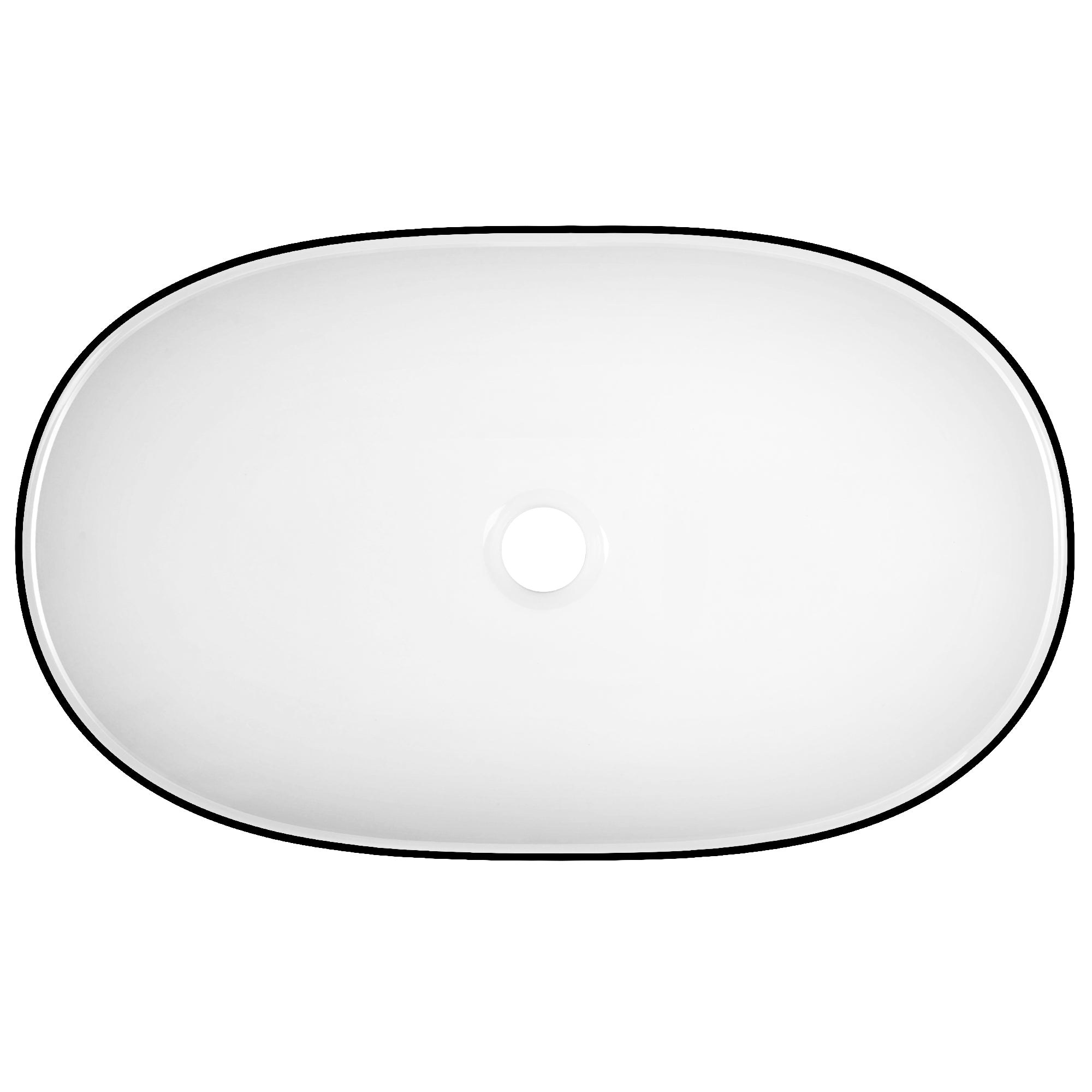 20" x 13" Oval Vessel Bathroom Sink, Easy to Maintain