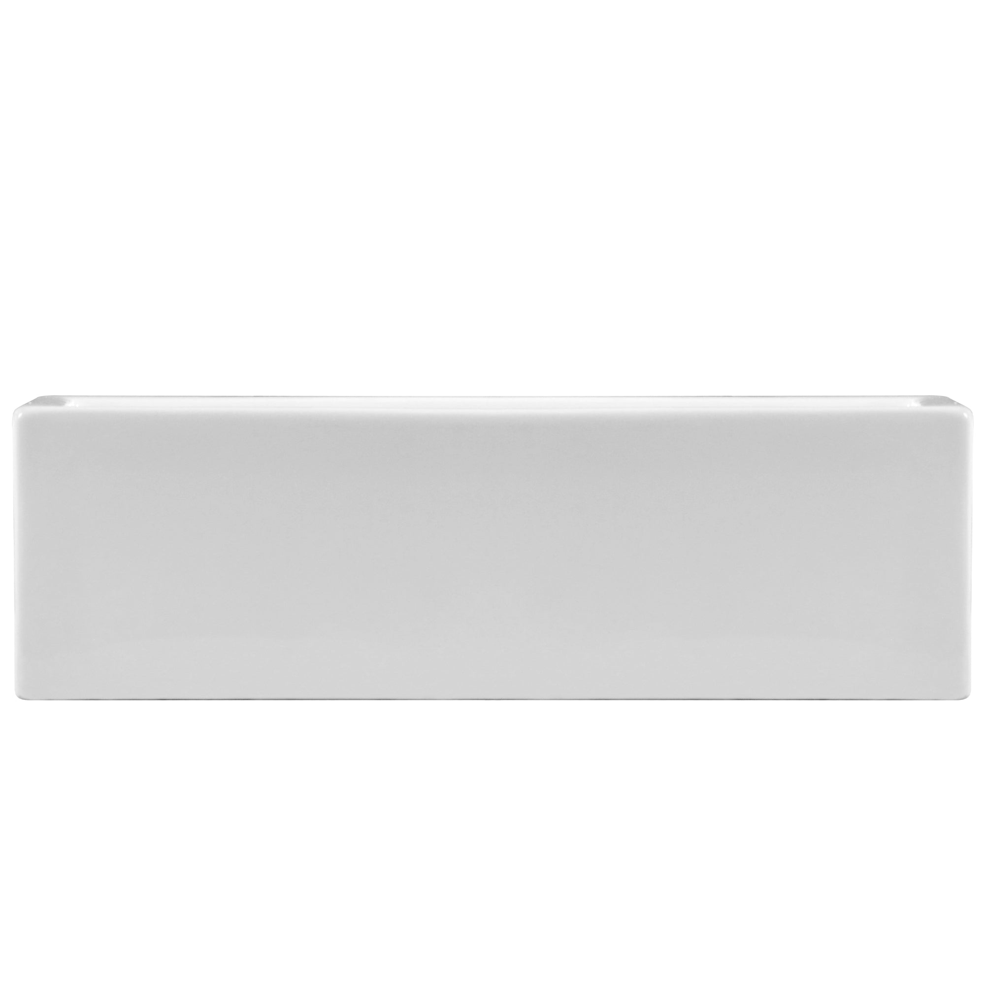 20" x 14" Rectangle Vessel Bathroom Sink, Seamless Design