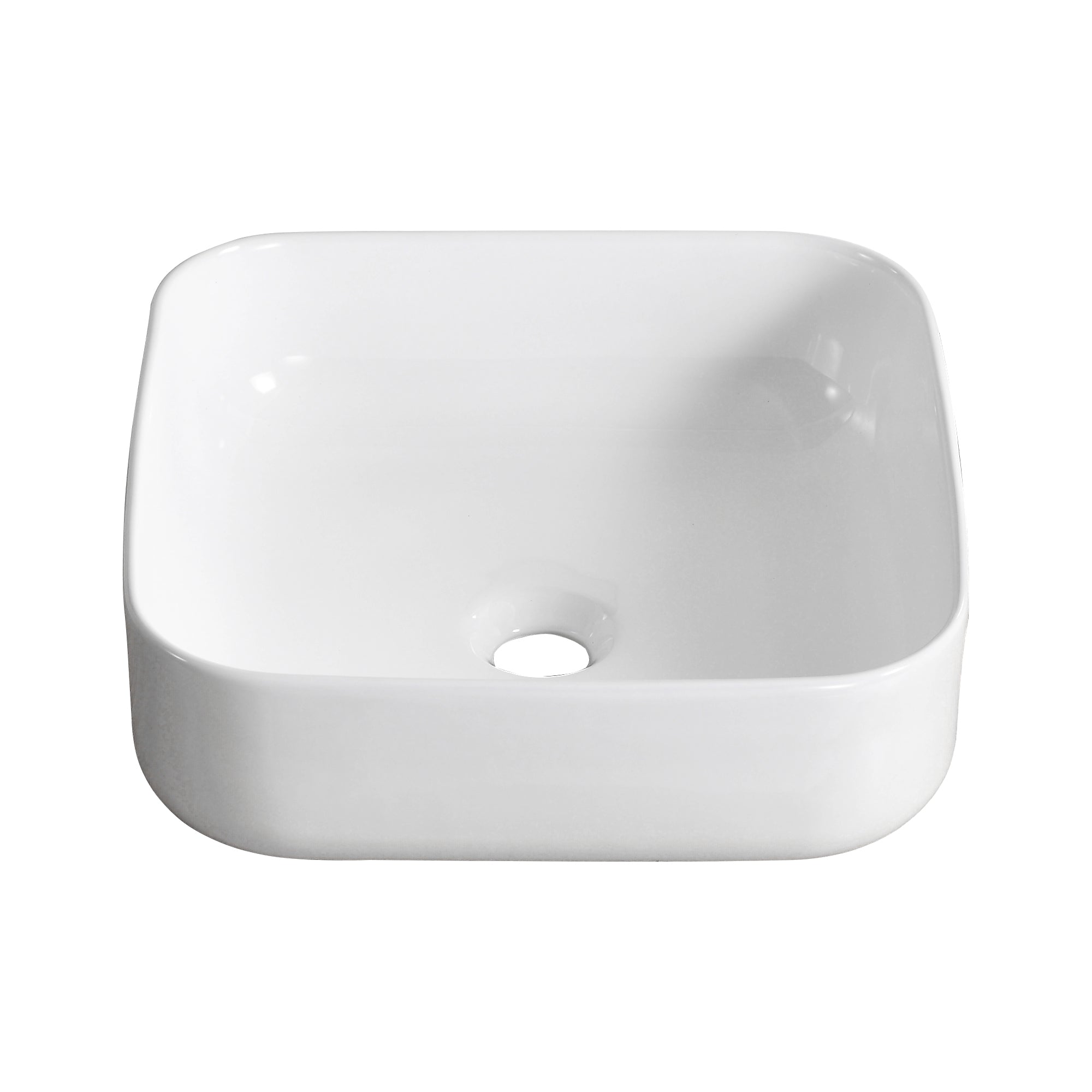 ACE 15.16" Square Vessel Bathroom Sink, Without Overflow With Multiple Colors