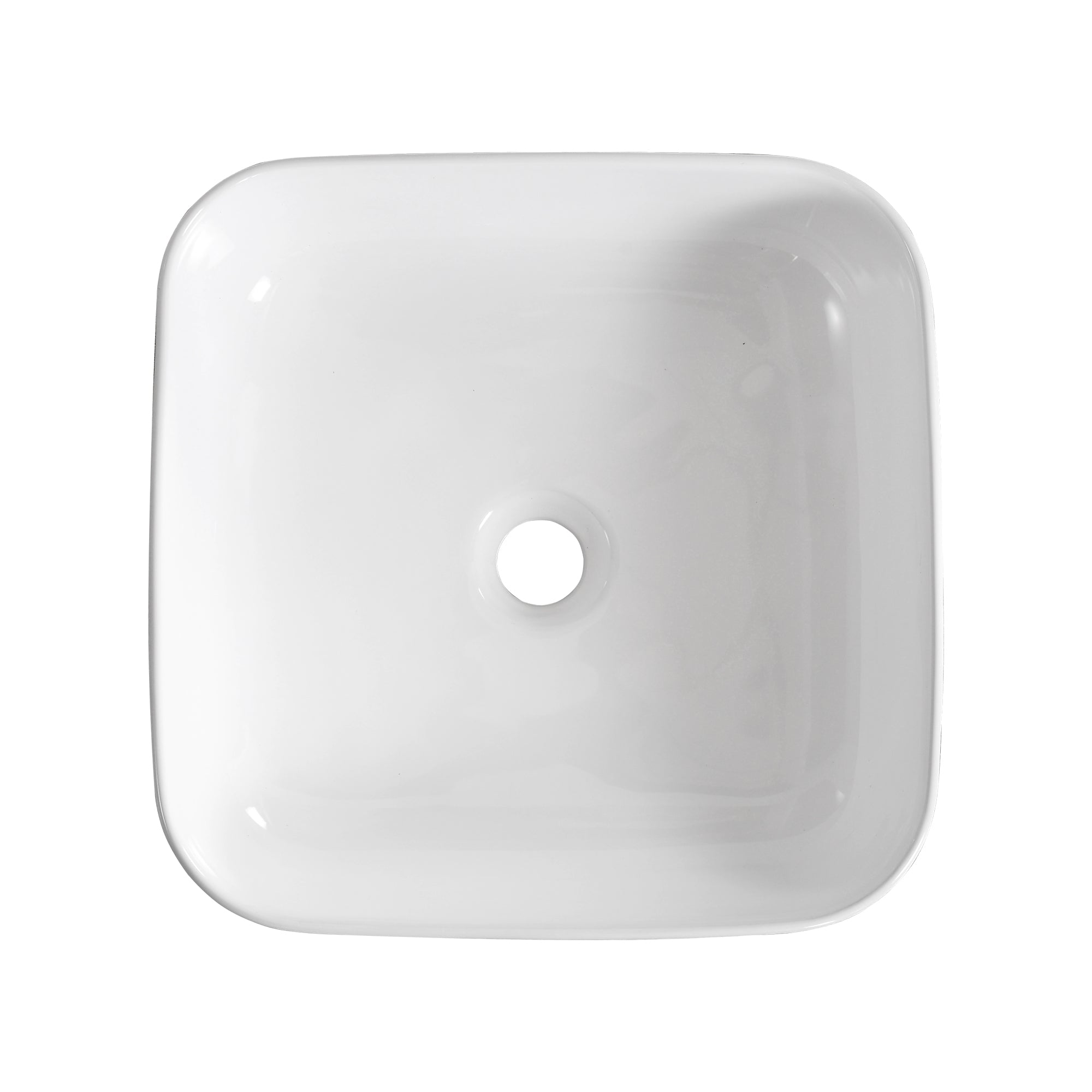 ACE 15.16" Square Vessel Bathroom Sink, Without Overflow With Multiple Colors