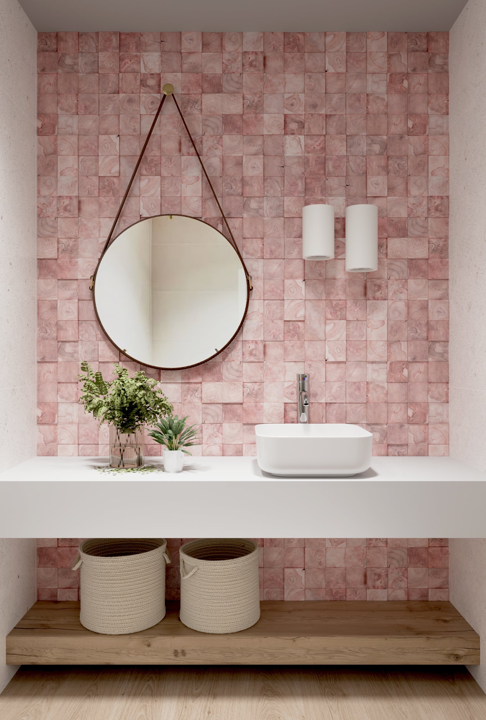 ACE 15.16" Square Vessel Bathroom Sink, Without Overflow With Multiple Colors