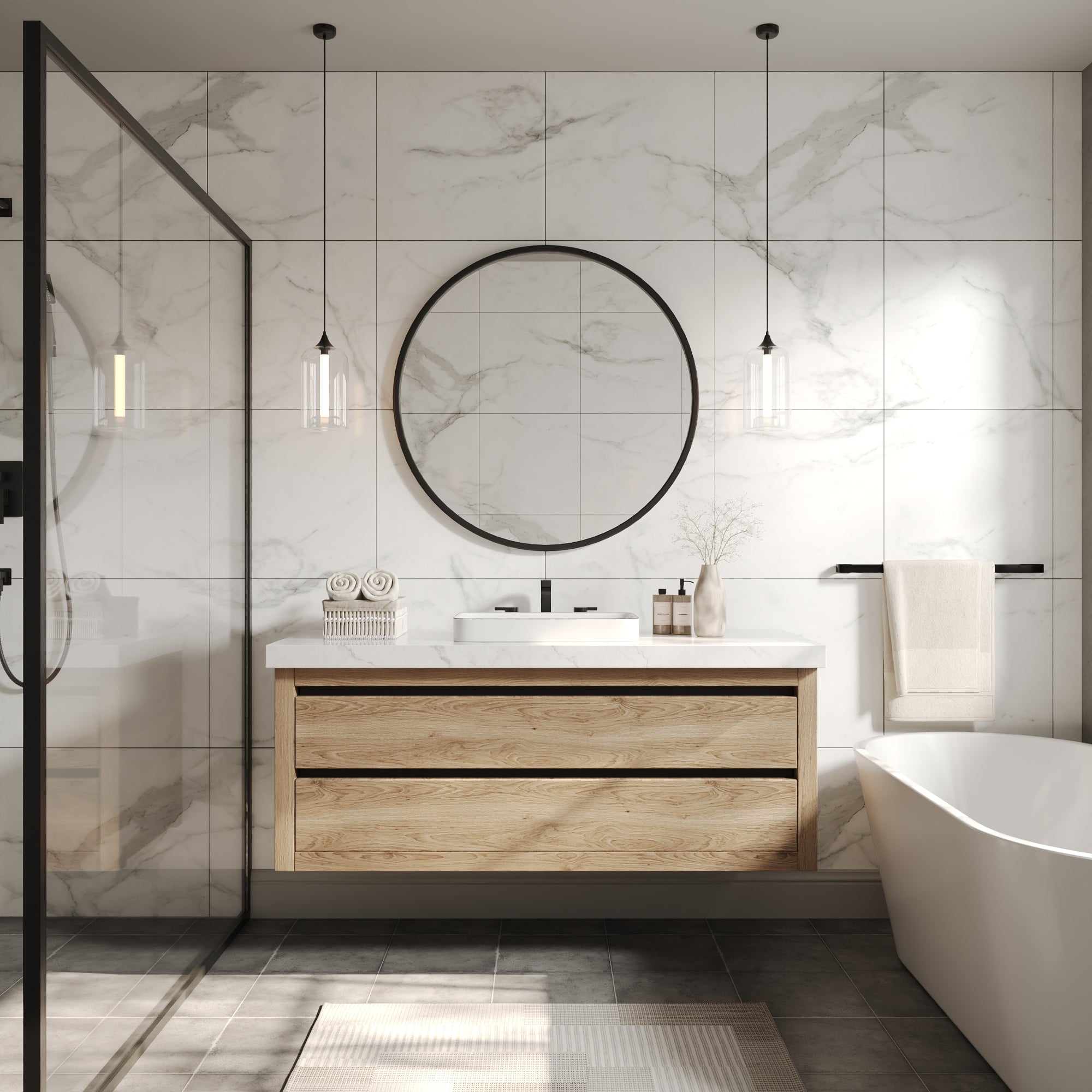 ALLY 12"/16" Rectangular Drop-in Bathroom Sink With Multiple Colors, Scratch-Resistant Ceramic