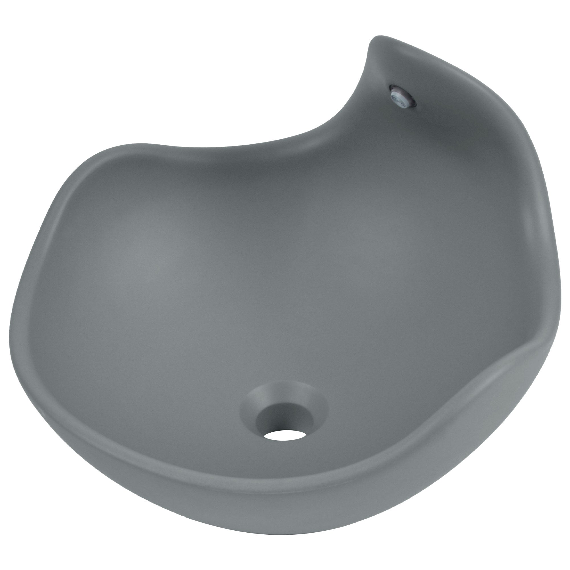 Wave Vessel Bathroom Sink With Multiple Colors, Concrete
