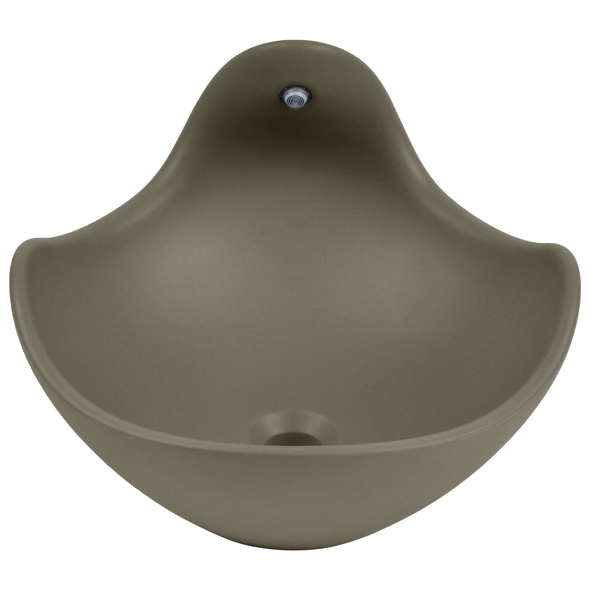 Wave Vessel Bathroom Sink With Multiple Colors, Concrete