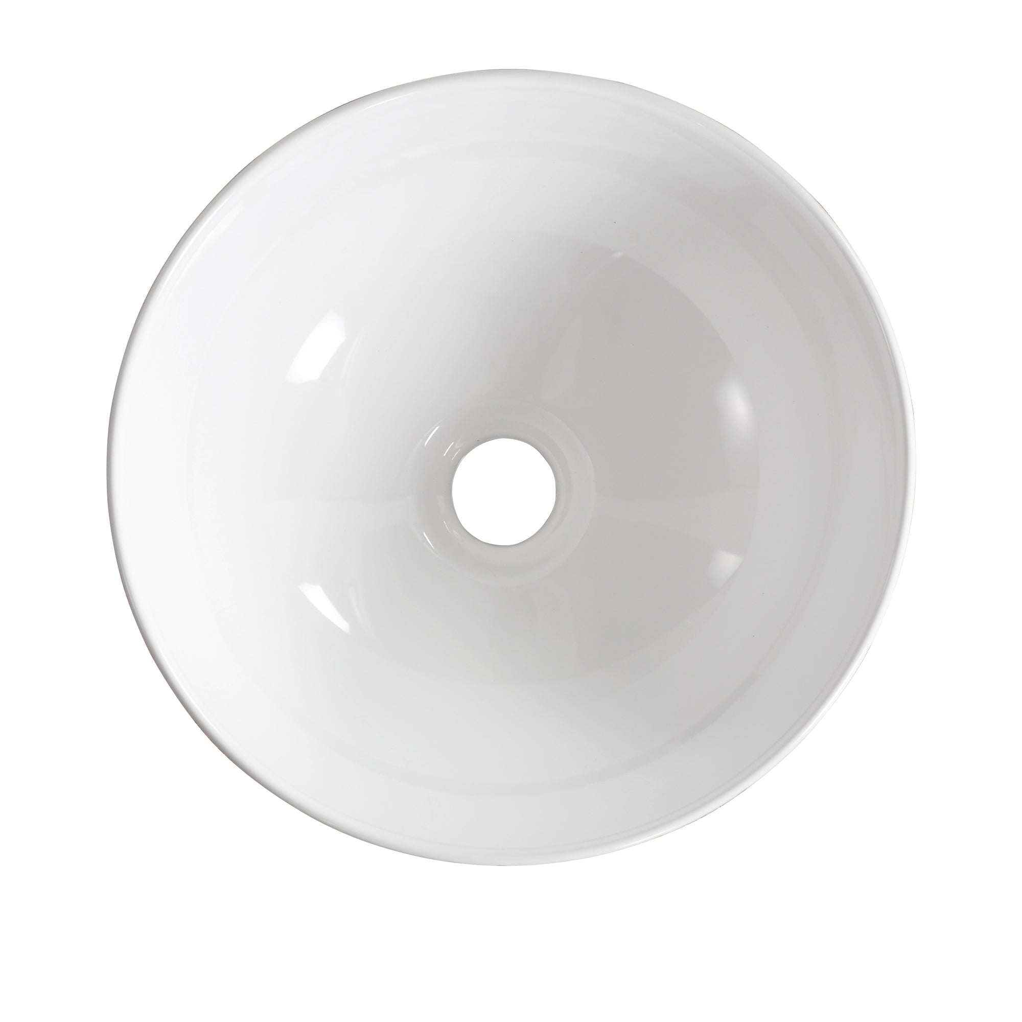 SYMMETRY 12.80" Round Vessel Bathroom Sink, Without Overflow With Multiple Colors