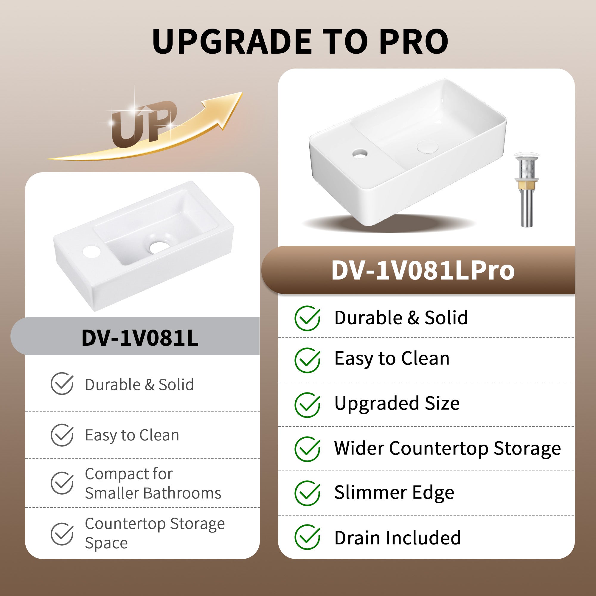 DeerValley DV-1V081L Wall Mounted Sinks Glossy Ceramic Wall Faucet Ready