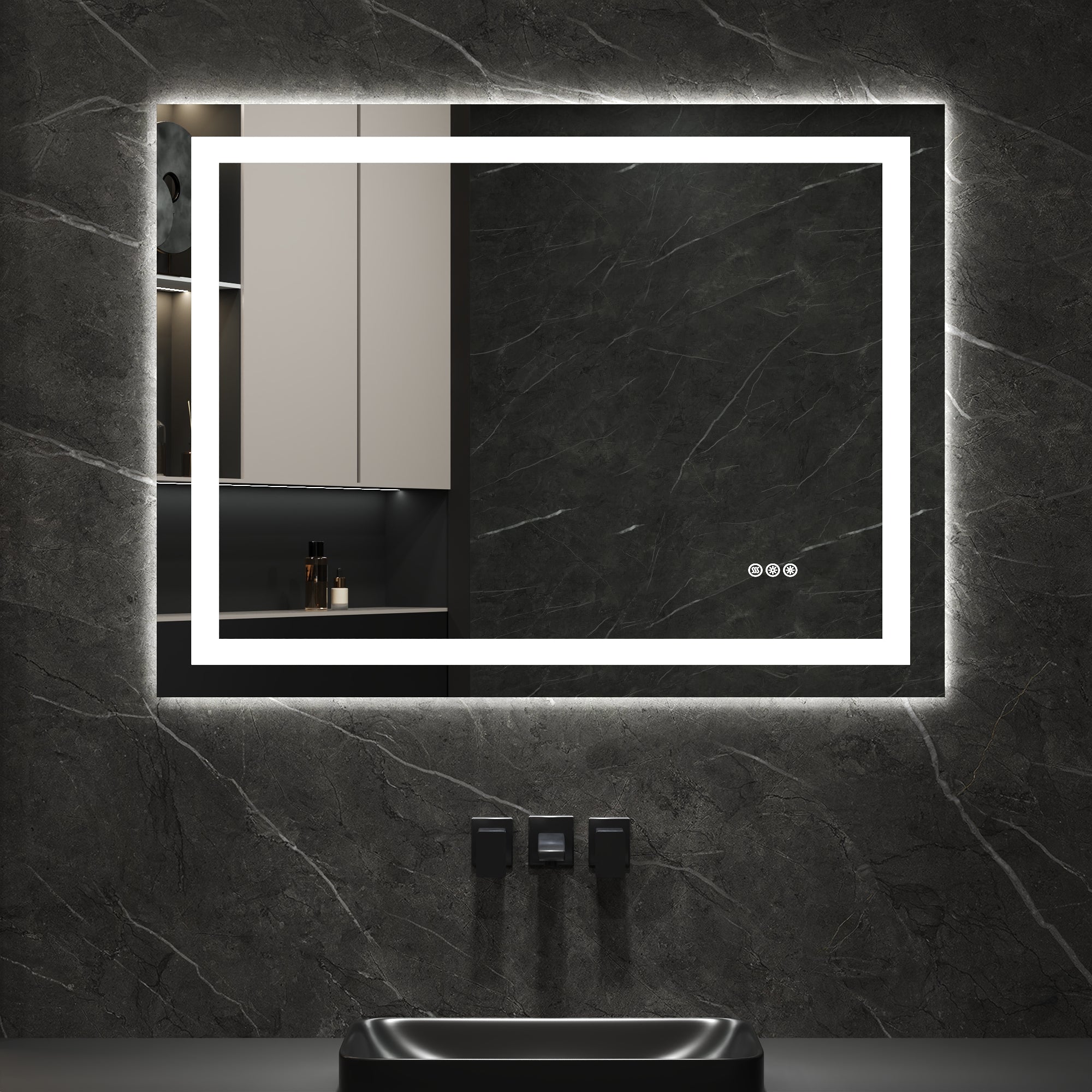 DeerValley DV-1VM0308 Vanity Mirrors Dual LED Front & Backlit Anti-Fog