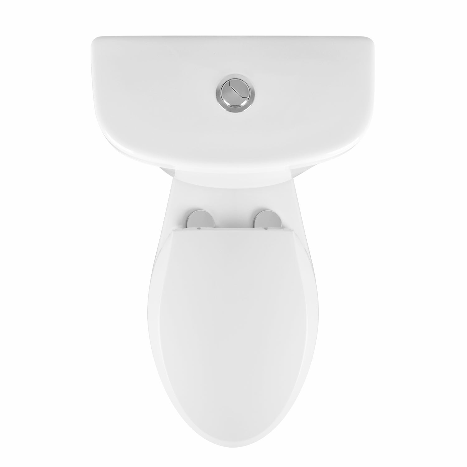 Two-Piece Elongated Toilet, 12" Rough-in Dual-Flush