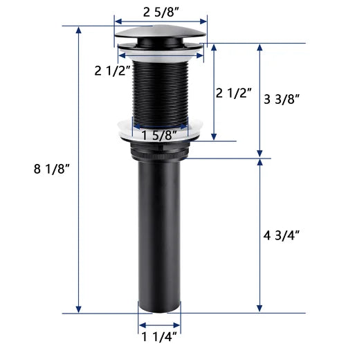 DeerValley Bath DeerValley DV-1D301 Pop-Up Bathroom Sink Drain Drains