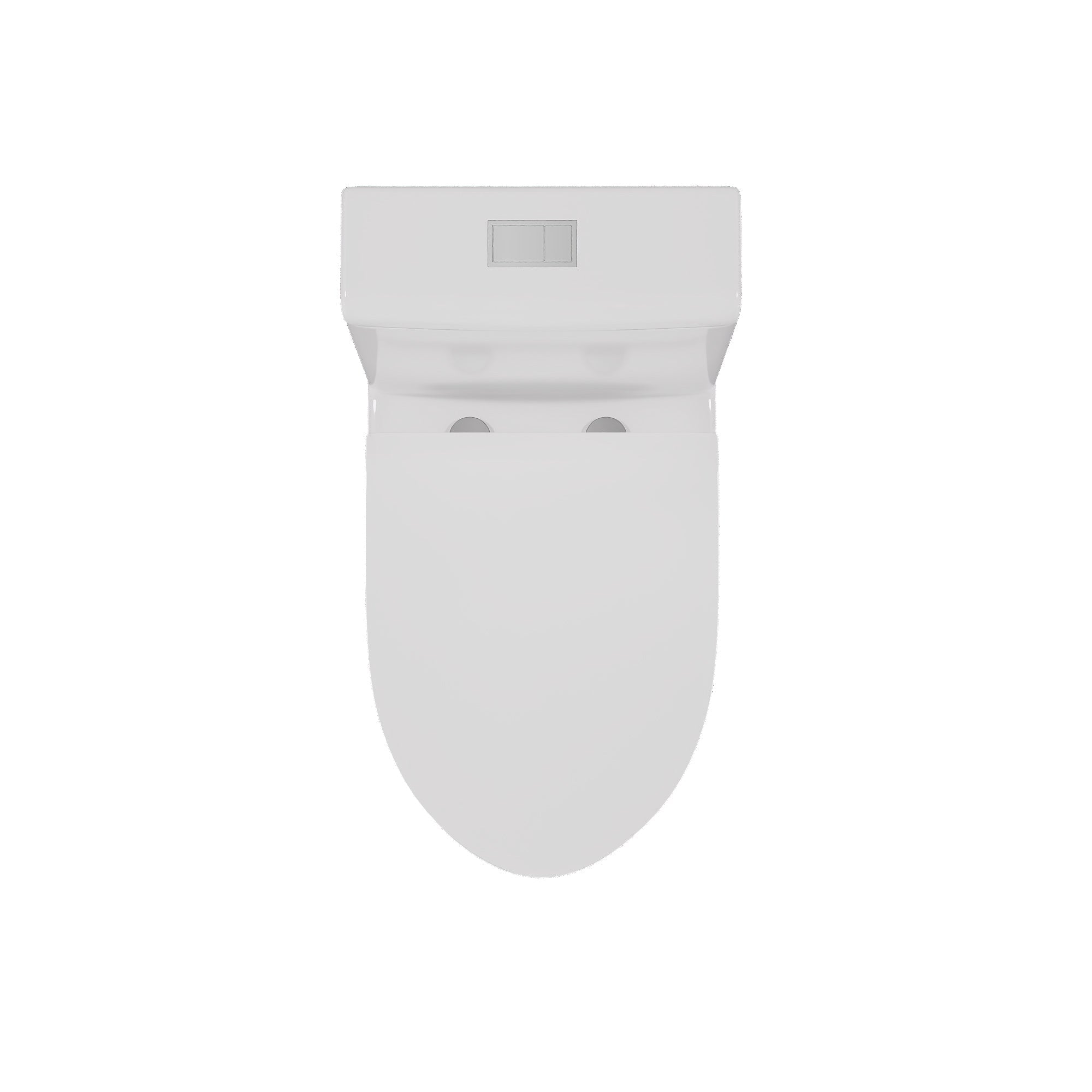 DeerValley Compact One-Piece Toilet for Small Bathrooms, Rimless Bowl Modern Elongated Toilet with Powerful Dual Flush, Soft-Close Seat, 12" Rough-In, High-Efficiency, Space-Saving & Quiet White Design, DV-1F0369