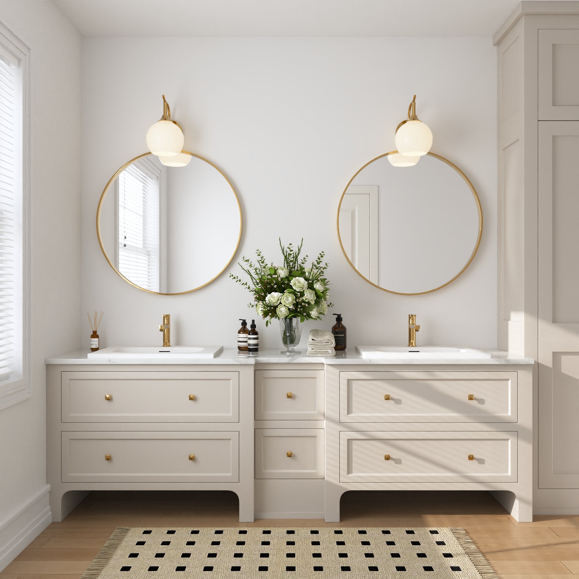 23 5/8" x 18 1/8" White Rectangular Acrylic Drop-in Bathroom Sink with Overflow and 35mm Faucet Hole