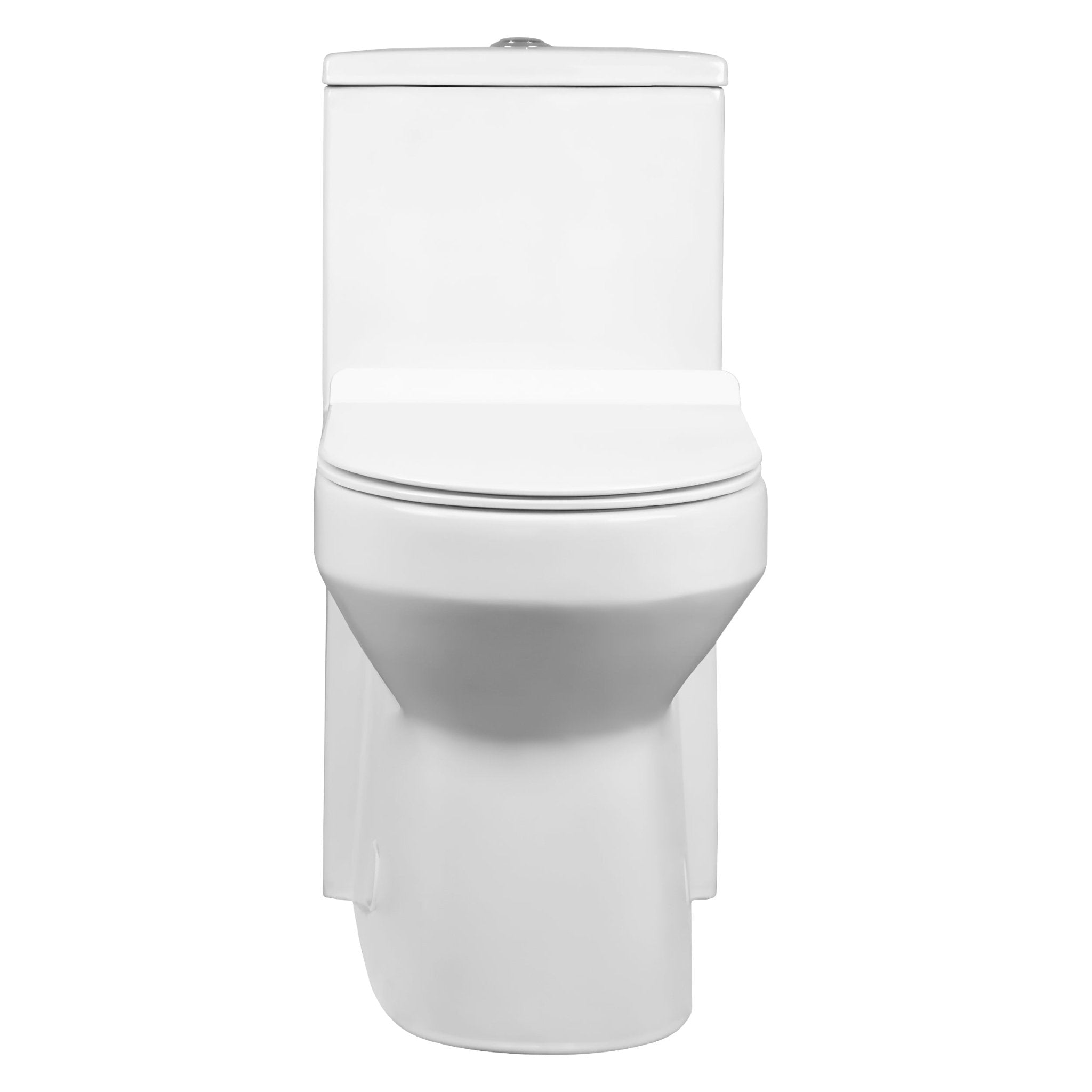 DeerValley Liberty Compact One-Piece Toilet with High-Efficiency Flush, ADA Comfort Height, Ultra-Thin Tank and Lid, Water-Saving Dual Flush (Seat Included)