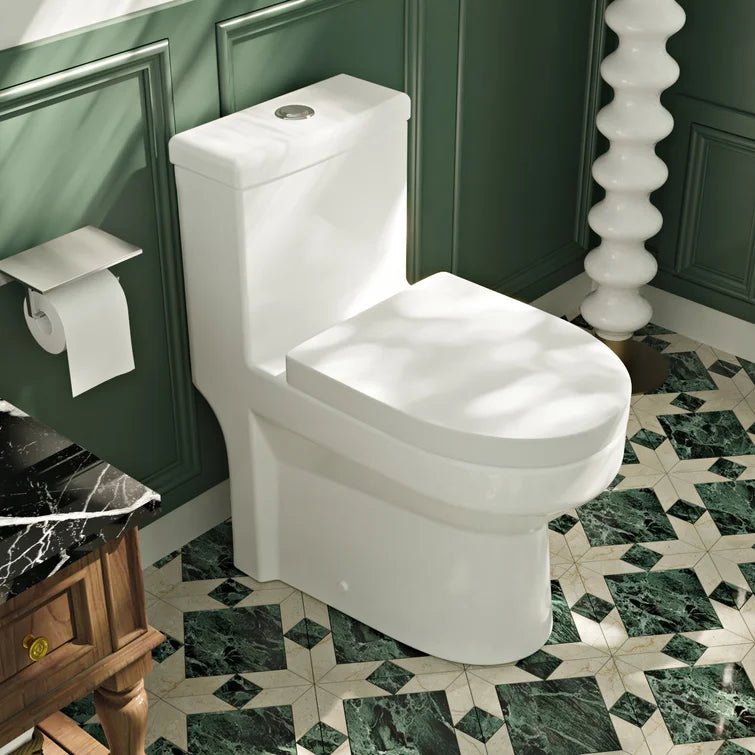 DeerValley Bath DeerValley DV-1F52813 Liberty Dual-Flush Elongated One-Piece Toilet (Seat Included) Toilet