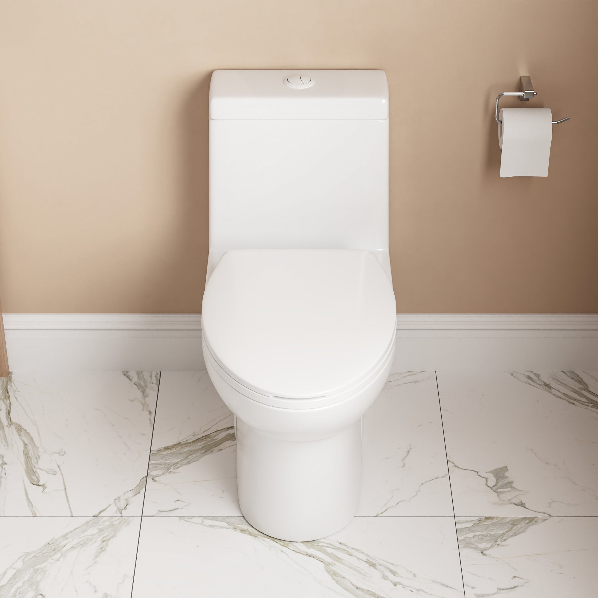 ALLY One-Piece Elongated Toilet, 1.1/1.6GPF Dual-Flush with Multiple Colors