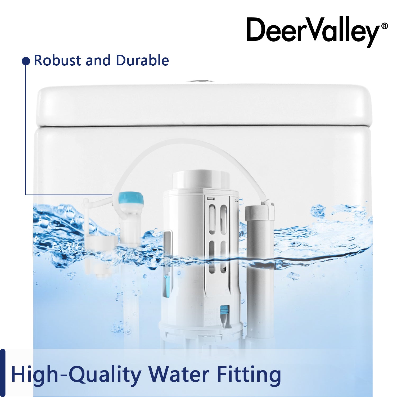 Ally 10" Rough-in Dual-Flush Elongated One-Piece Toilet with Glazed Surface Modern Toilet with Comfort Seat Height (Seat Included)