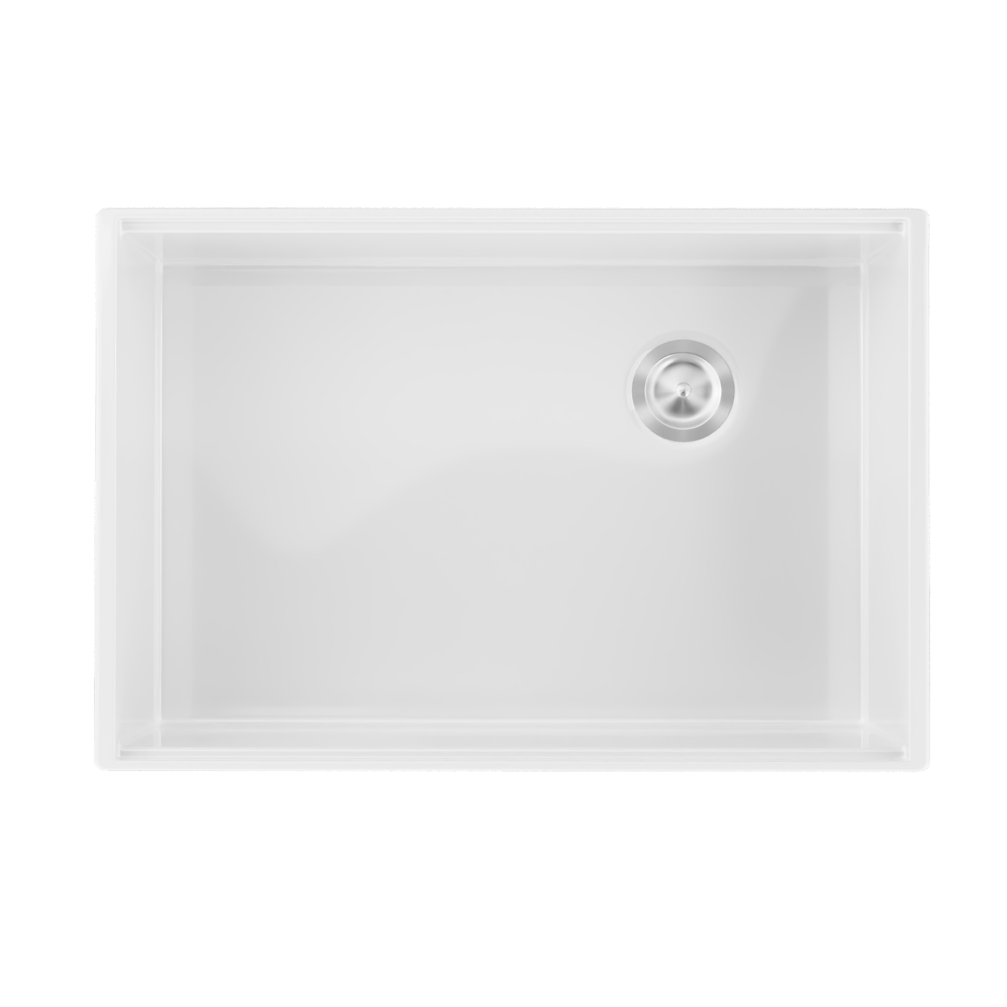 DeerValley White Farmhouse Workstation Sink, Reversible Fireclay Deep Single Bowl Apron Front Kitchen Sink, Undermount Farm Sink with Ledge and Accessories