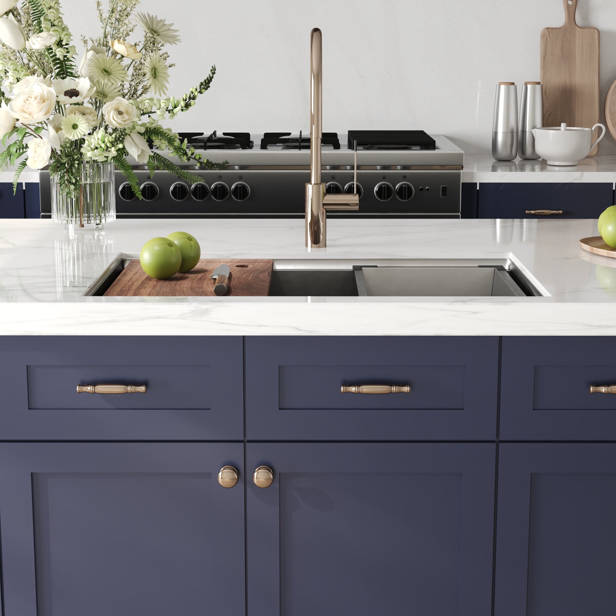 DeerValley Drop-In Kitchen Sink, S304 Stainless Steel Workstation Sink with Accessories