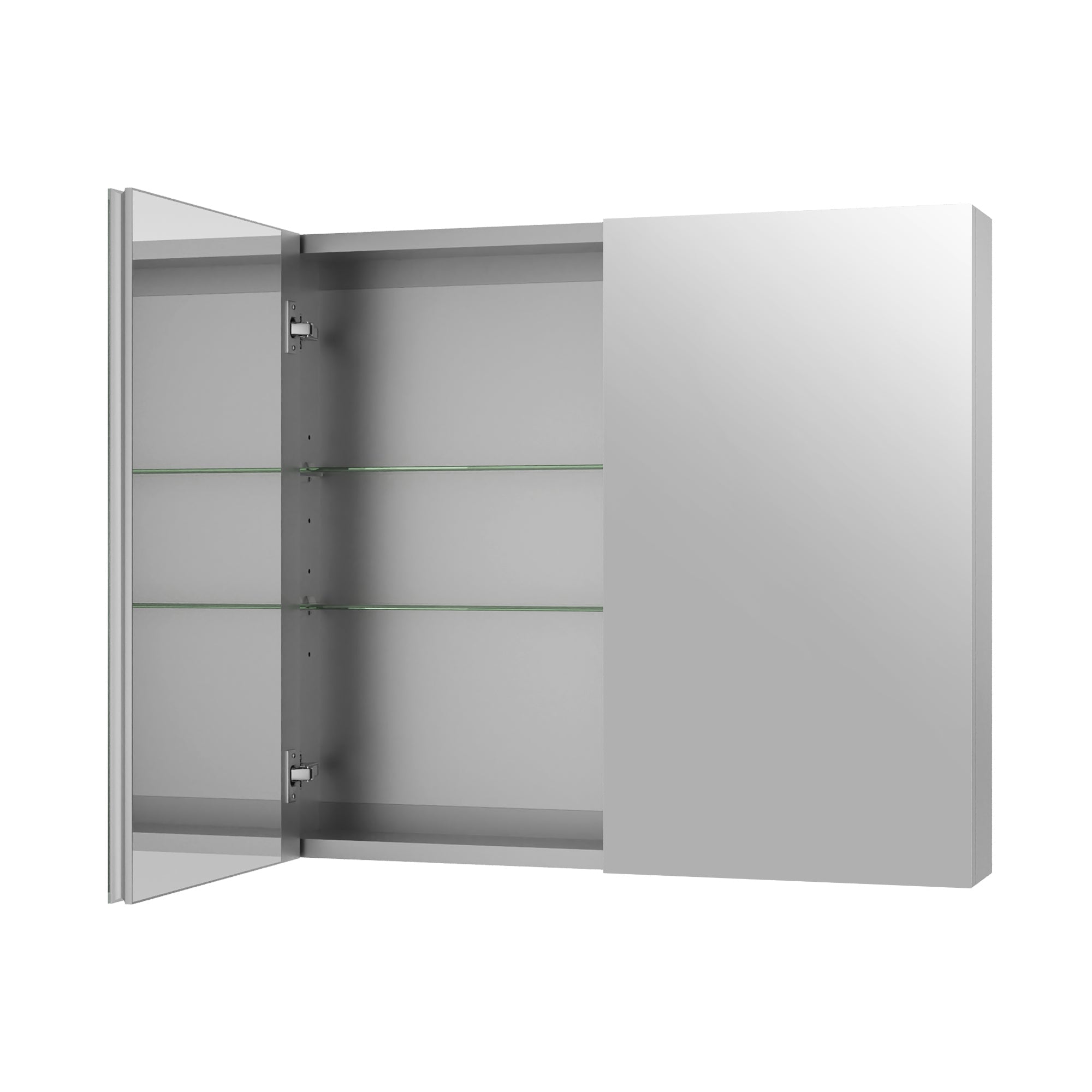 Rectangular Bathroom Medicine Cabinet, Frameless With Mirror With Multiple Types
