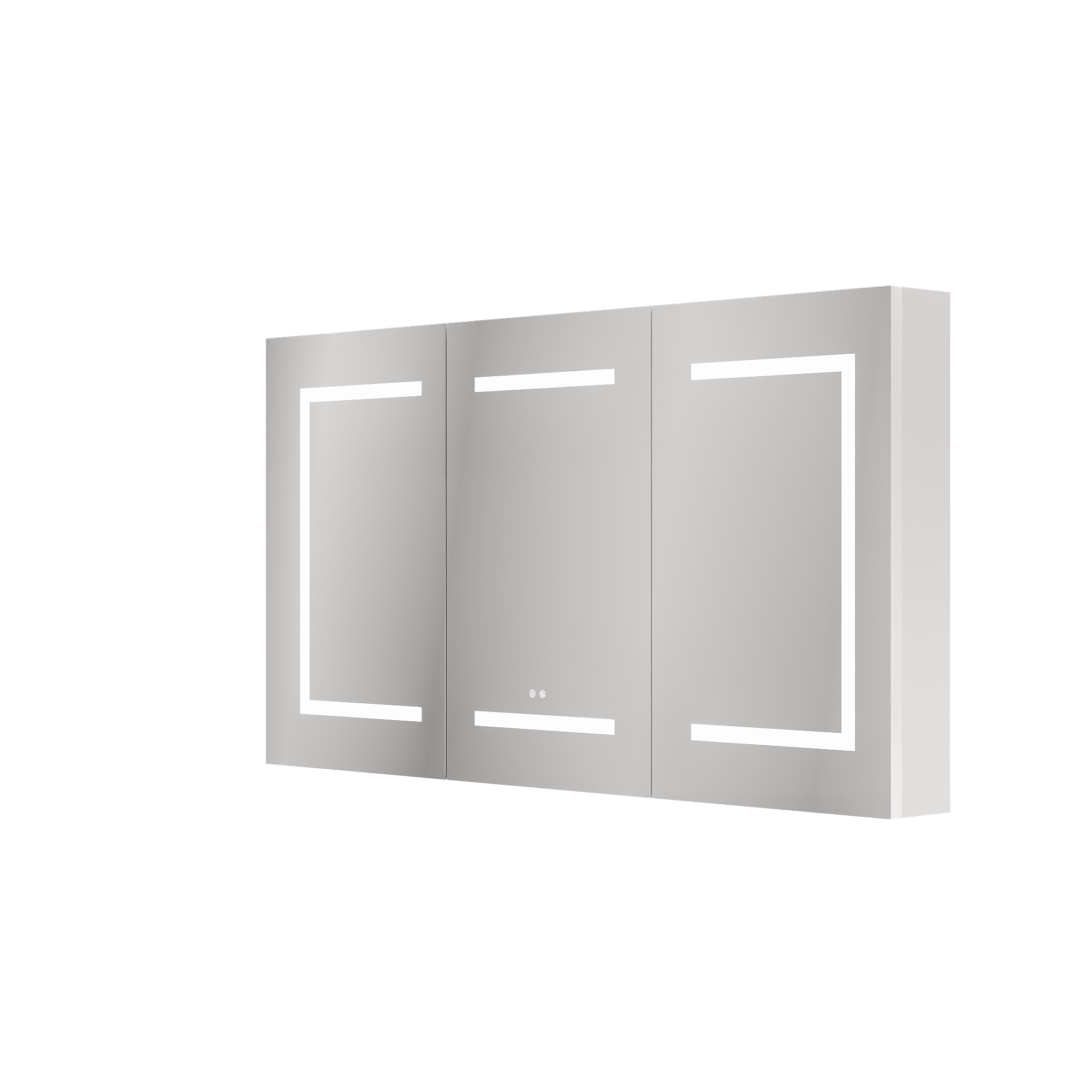 DeerValley 48" Smart LED Mirror Cabinet with Tri-Color Lighting, Stepless Dimming, and Defogger-DV-1MC0380