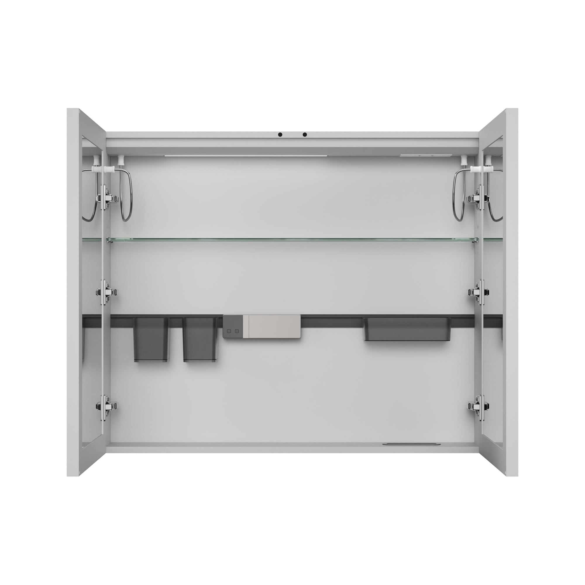 DeerValley Smart LED Mirror Cabinet with Tri-Color Lighting, Stepless Dimming, and Defogger