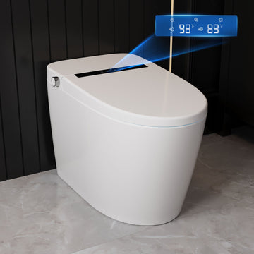 Toilettes intelligentes DeerValley, chasse d'eau automatique, siège chauffant, toilettes monobloc sans réservoir pour salles de bains, DV-1S0159/0159-V1/0159-V3