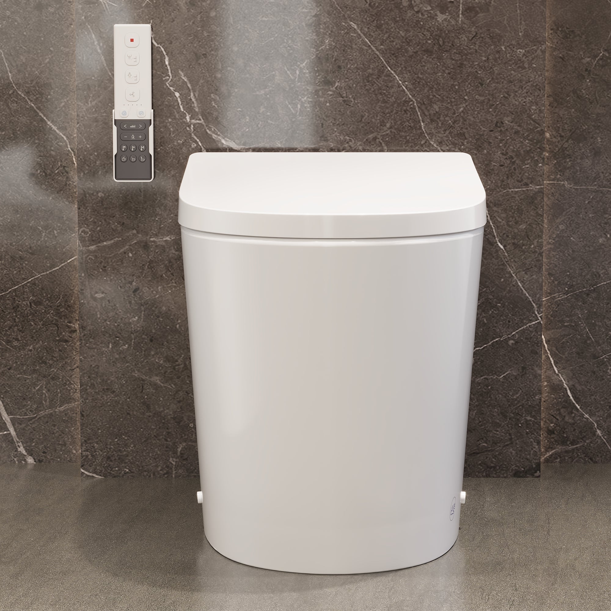 Pre-sale DeerValley DV-1S0289 / DV-1S0289-V3 Modern Tankless Smart Toilet with Bidet with Auto Flush & Foam Shield Technology , Warm Air Dryer, Heated Seat & Night Light (Remote Included)