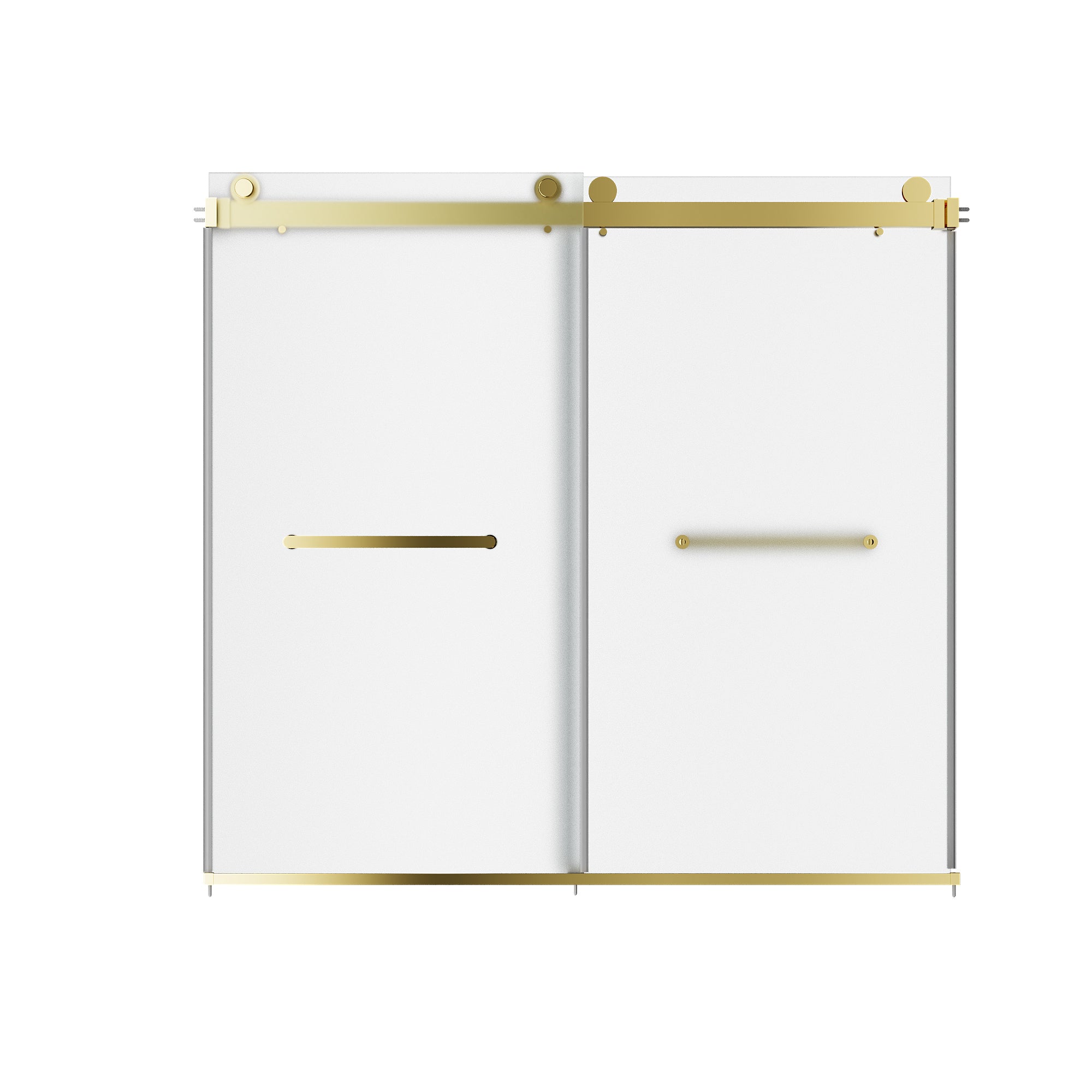 LIBERTY 59" x 59" Tub Shower Door Double Sliding Bypass Sliding Bathtub Door