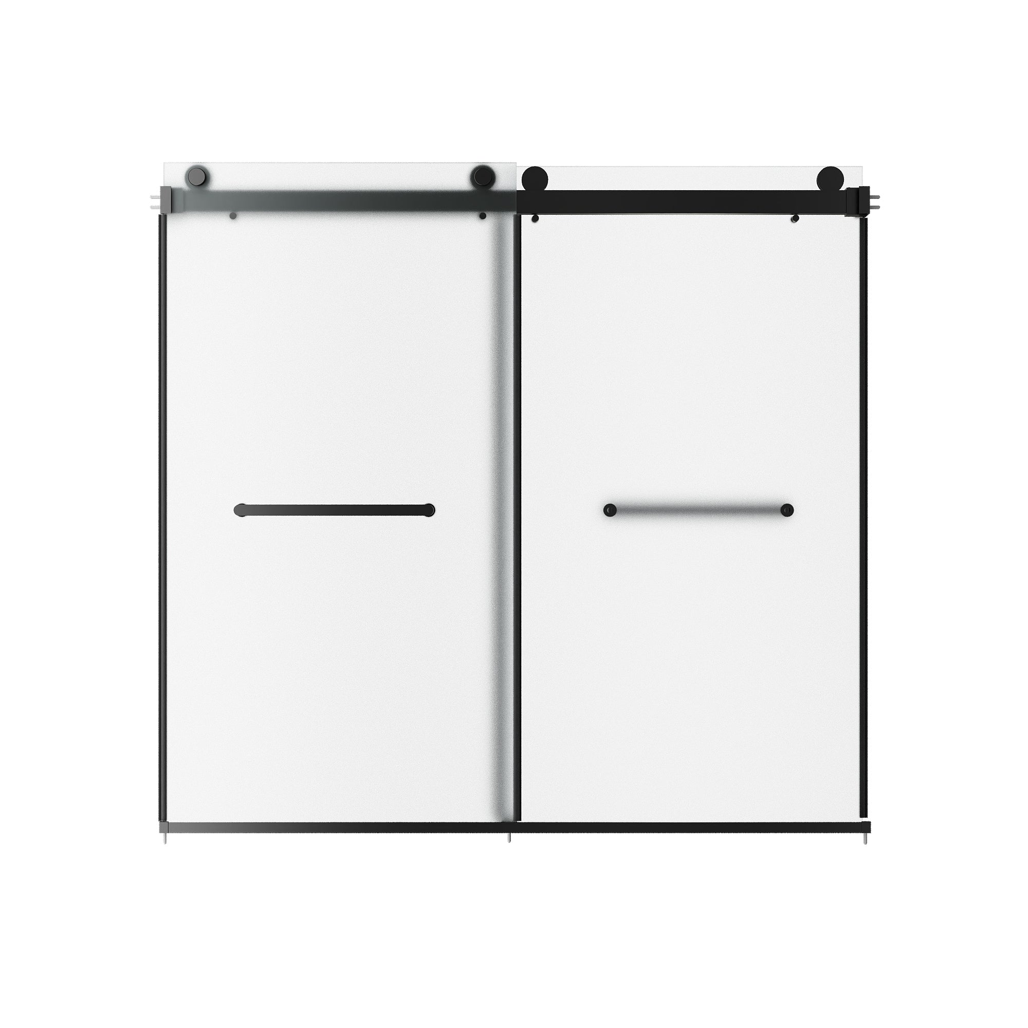 LIBERTY 59" x 59" Tub Shower Door Double Sliding Bypass Sliding Bathtub Door