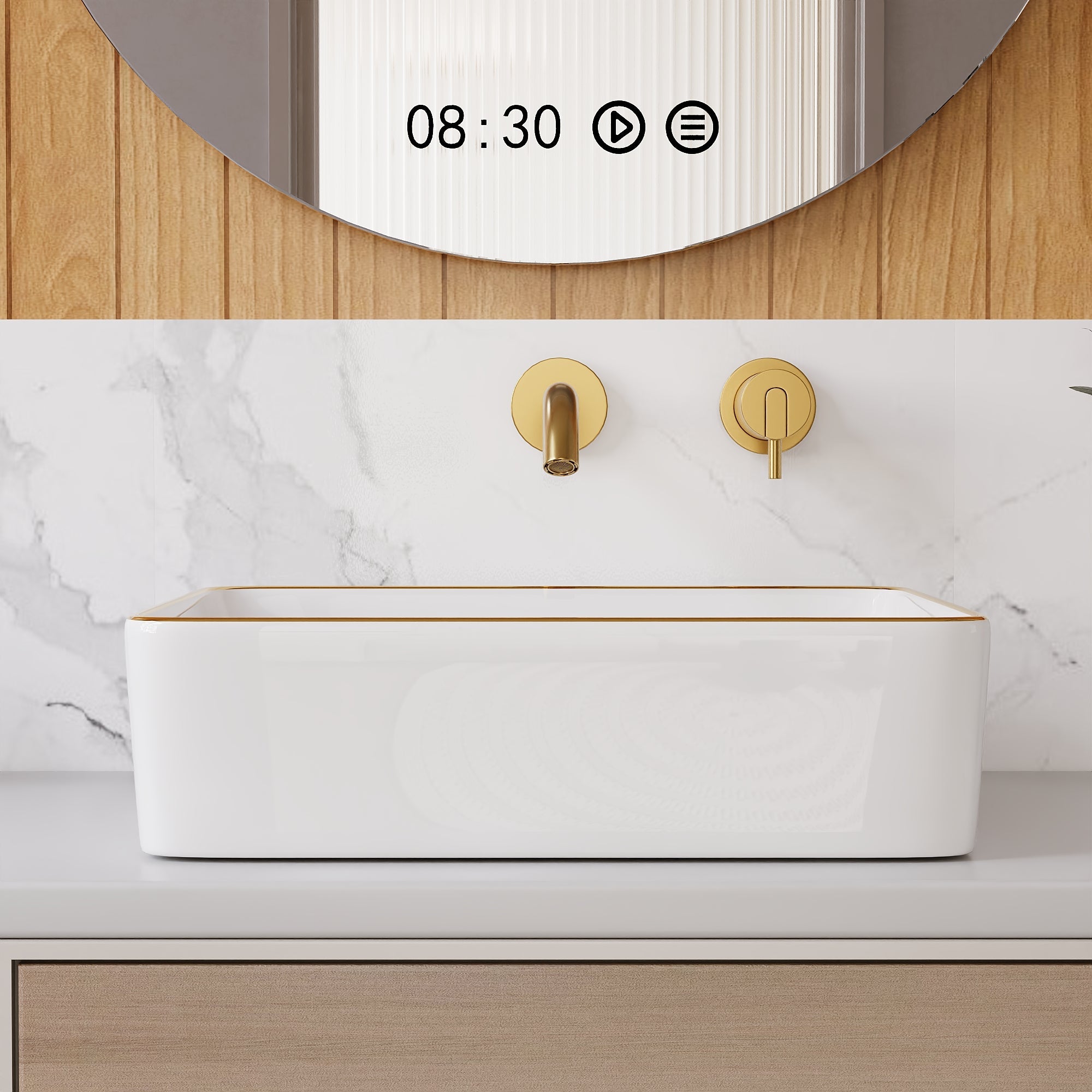 DeerValley Vessel Sink Rectangle 19