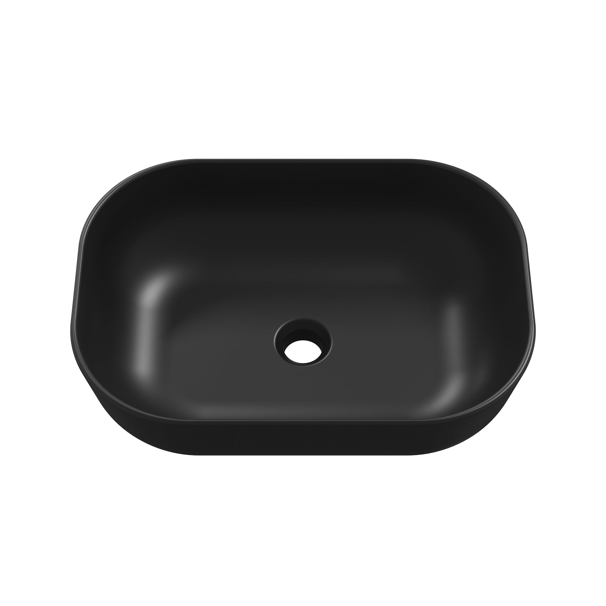 PRISM 20" Rectangular Vessel Bathroom Sink, Without Overflow