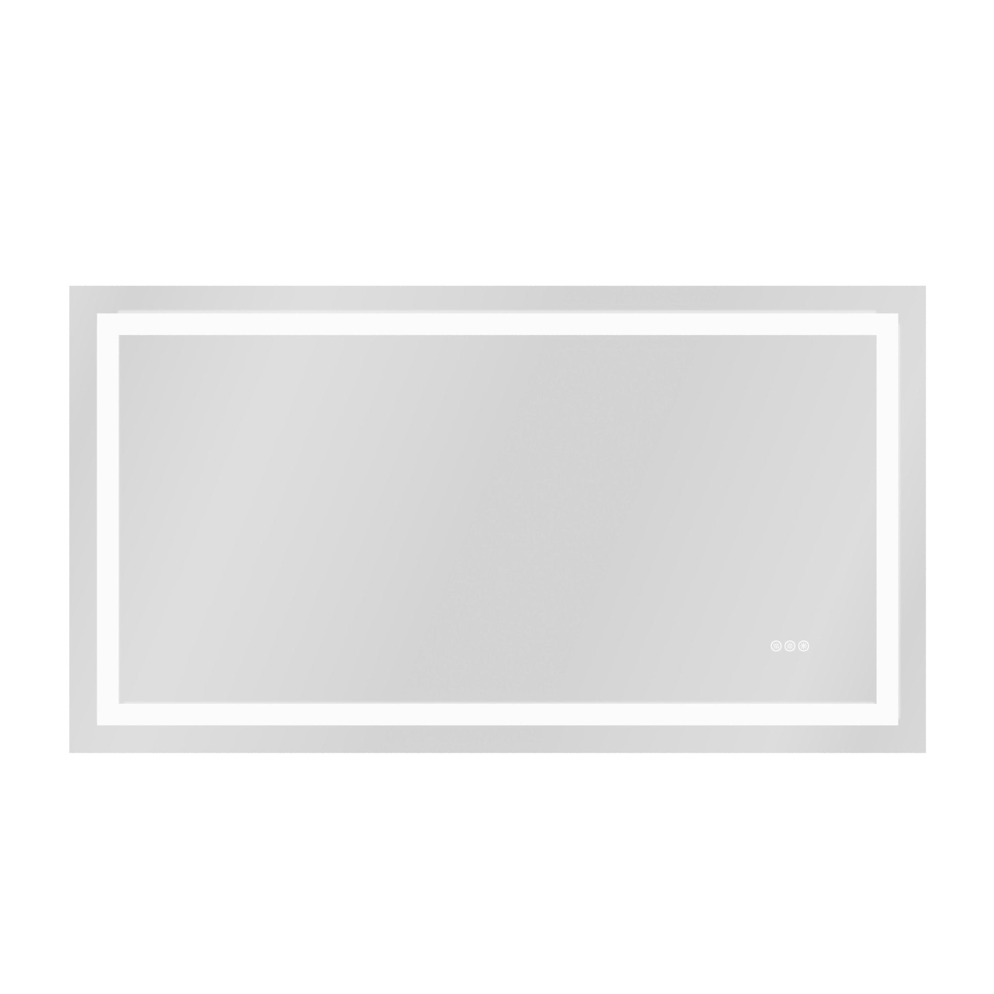 DeerValley 40"x 32" / 55"x 30" LED Bathroom Mirror with Lights, 1.5X Anti-Fog, Front and Backlit Frameless LED Mirror£¬DV-1VM0309/DV-1VM0308