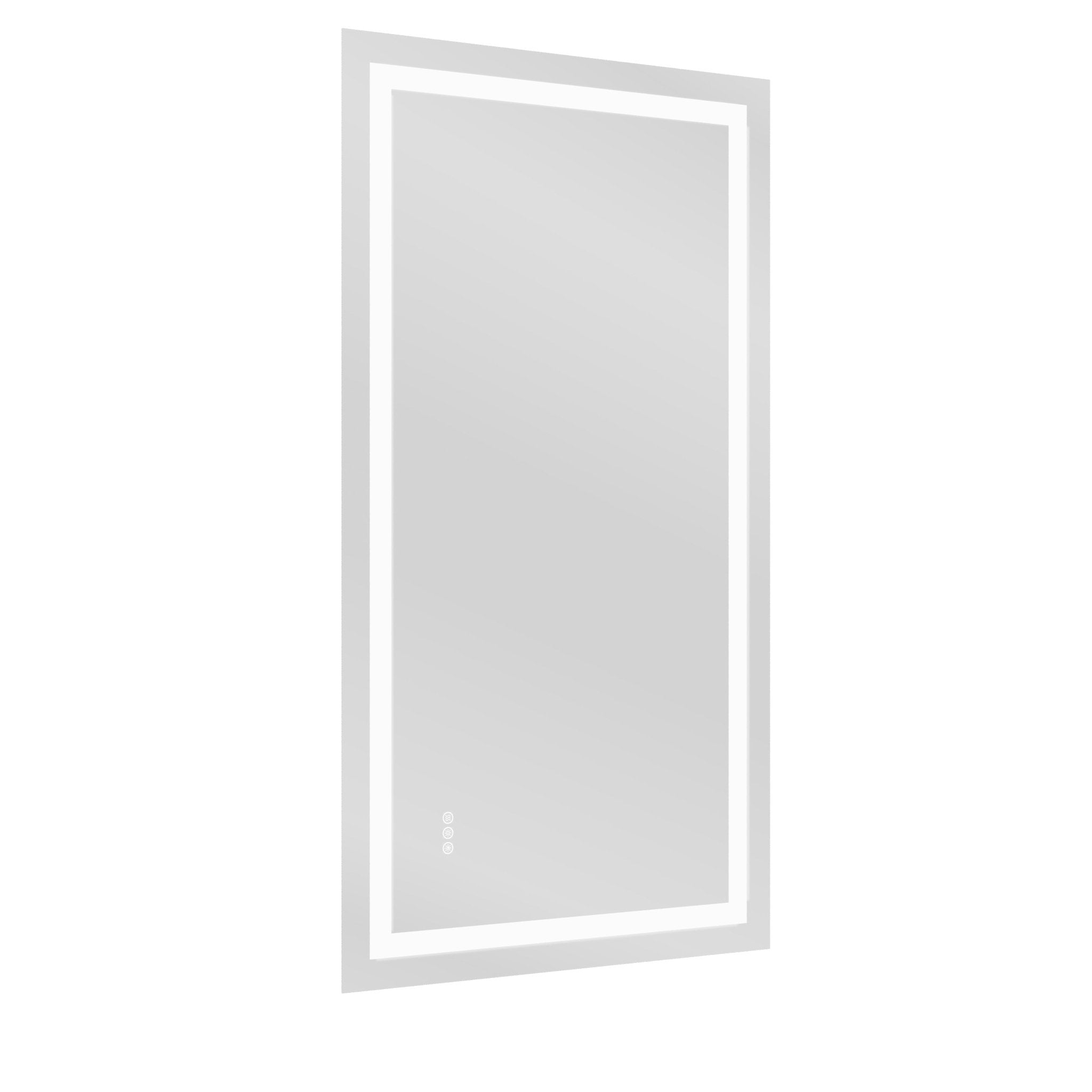 DeerValley 40"x 32" / 55"x 30" LED Bathroom Mirror with Lights, 1.5X Anti-Fog, Front and Backlit Frameless LED Mirror£¬DV-1VM0309/DV-1VM0308