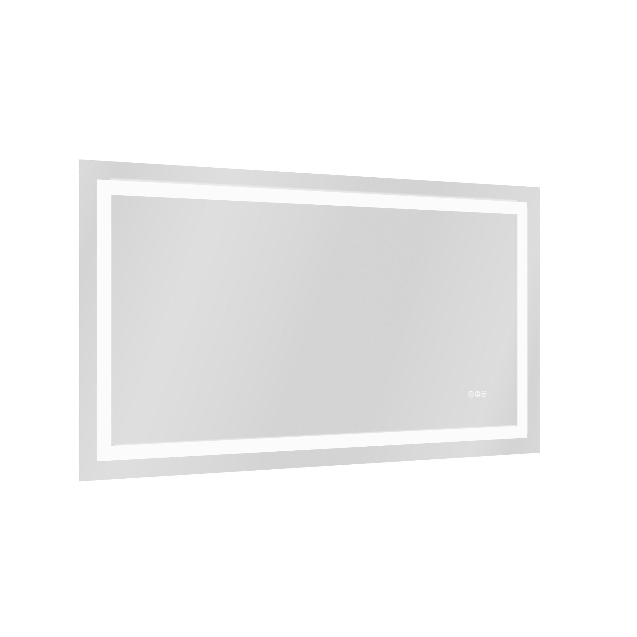 DeerValley 40"x 32" / 55"x 30" LED Bathroom Mirror with Lights, 1.5X Anti-Fog, Front and Backlit Frameless LED Mirror£¬DV-1VM0309/DV-1VM0308