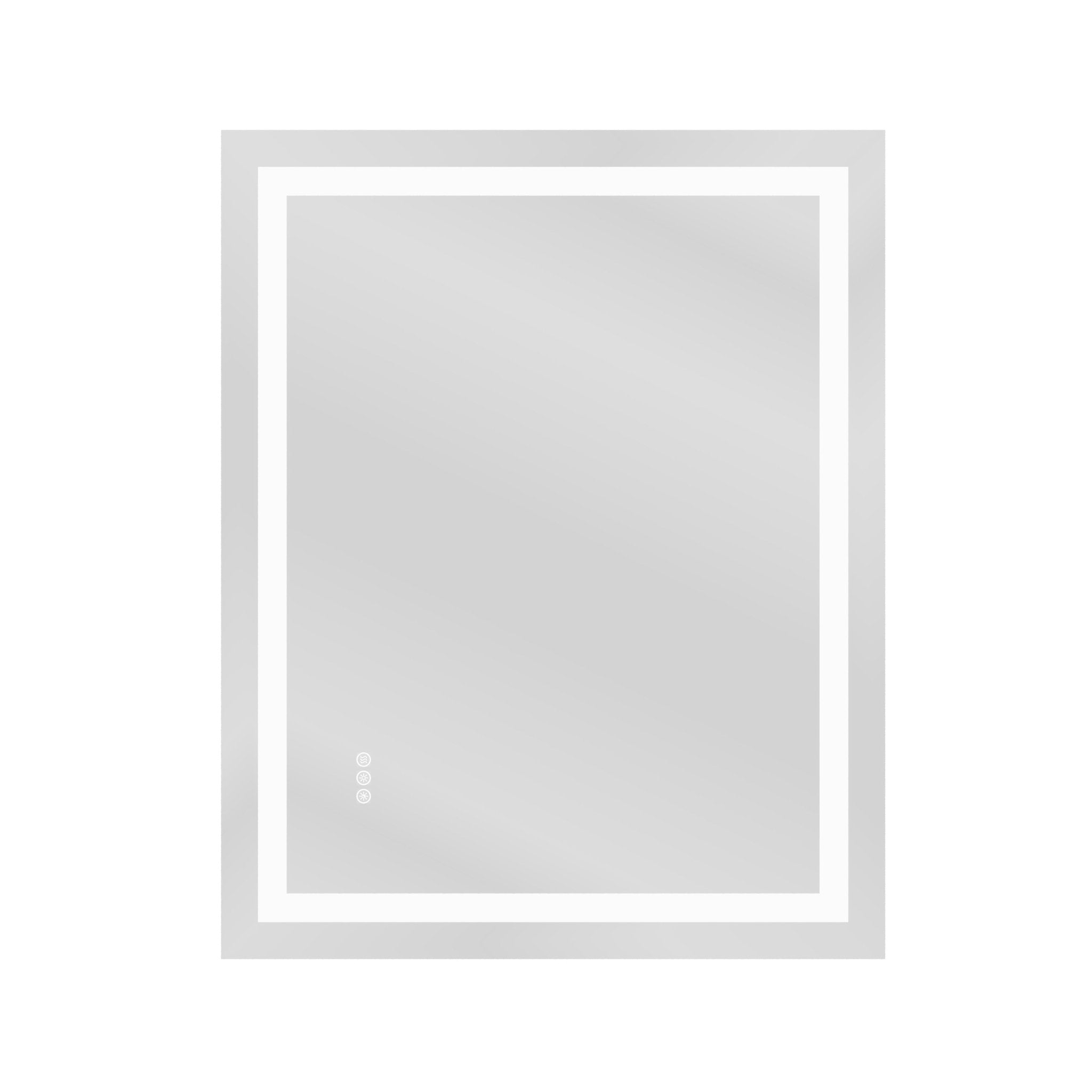 DeerValley 40"x 32" / 55"x 30" LED Bathroom Mirror with Lights, 1.5X Anti-Fog, Front and Backlit Frameless LED Mirror£¬DV-1VM0309/DV-1VM0308