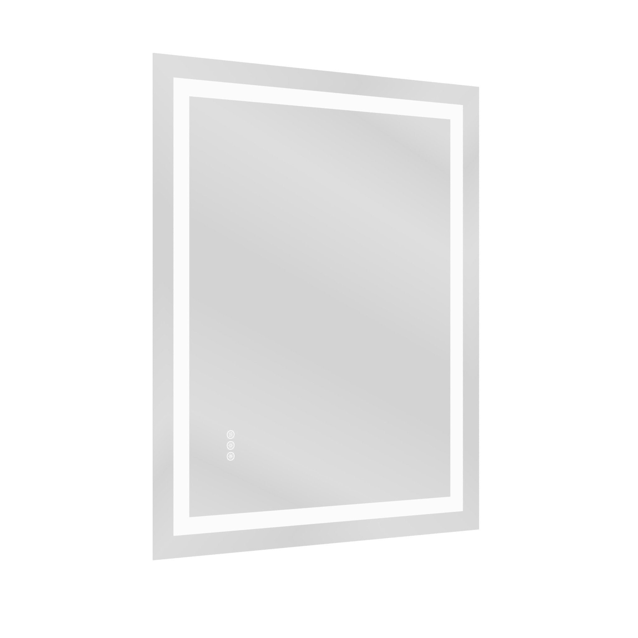 DeerValley 40"x 32" / 55"x 30" LED Bathroom Mirror with Lights, 1.5X Anti-Fog, Front and Backlit Frameless LED Mirror£¬DV-1VM0309/DV-1VM0308