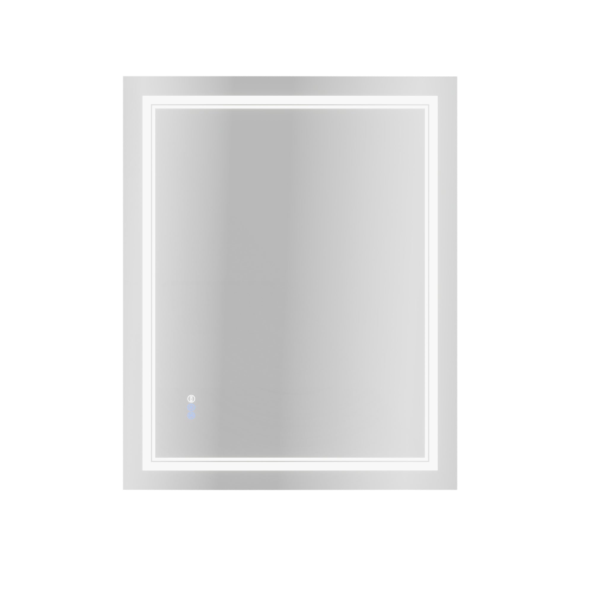 DeerValley 40"x 32" RGB LED Bathroom Mirror, Front Light and RGB Backlit Lighted Vanity Mirror