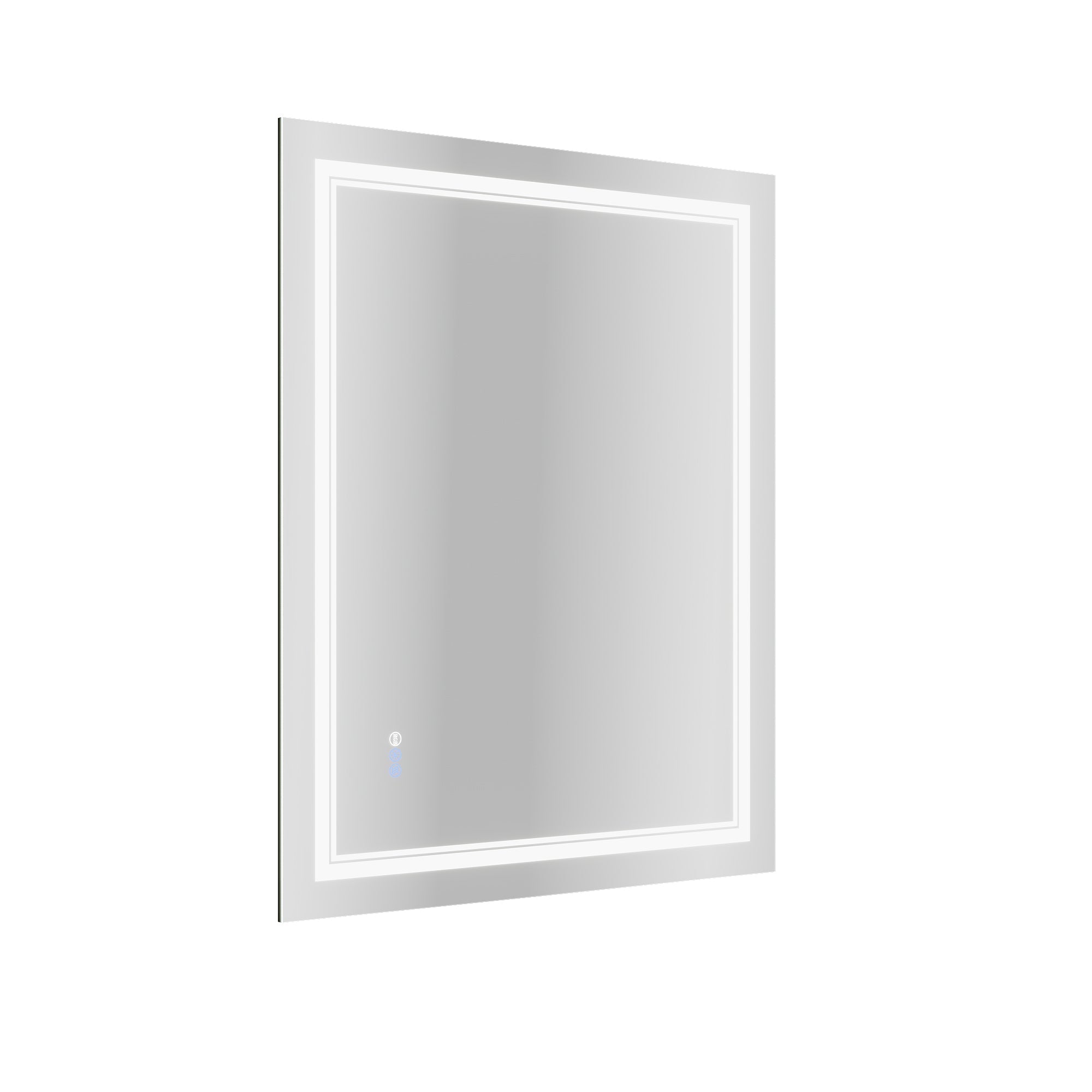 DeerValley 40"x 32" RGB LED Bathroom Mirror, Front Light and RGB Backlit Lighted Vanity Mirror