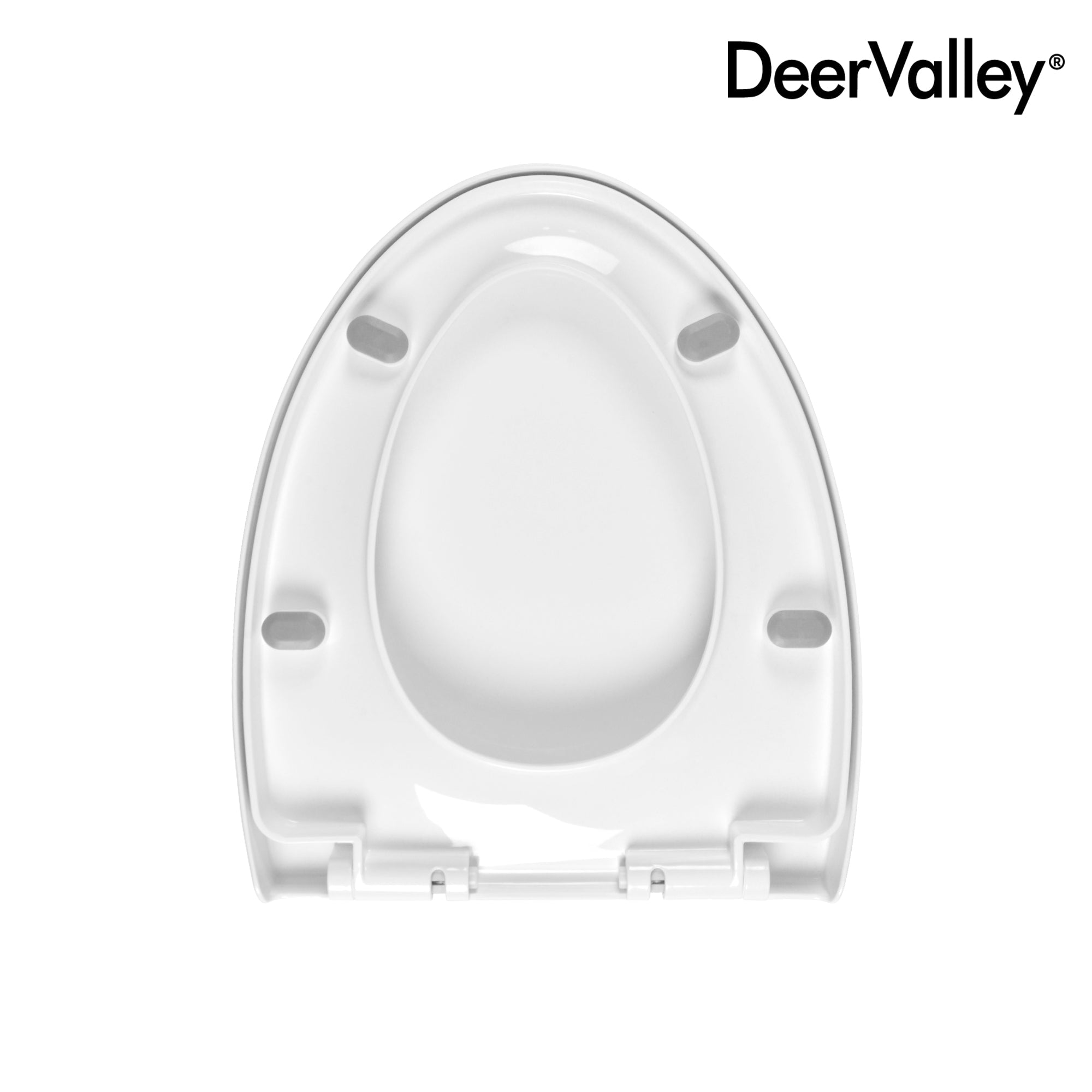 DeerValley DV-F0075S11 Quick-Release Plastic Elongated polypropylene Toilet Seat (Fit with DV-1F0075)