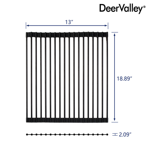 DeerValley DV-K0068R03 18.89" x 13" Kitchen Roll-Up Dish Rack (Compatible with DV-1K0068)