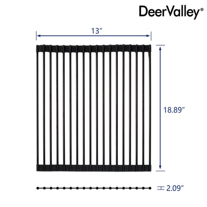 DeerValley DV-K0068R03 18.89" x 13" Kitchen Roll-Up Dish Rack (Compatible with DV-1K0068)