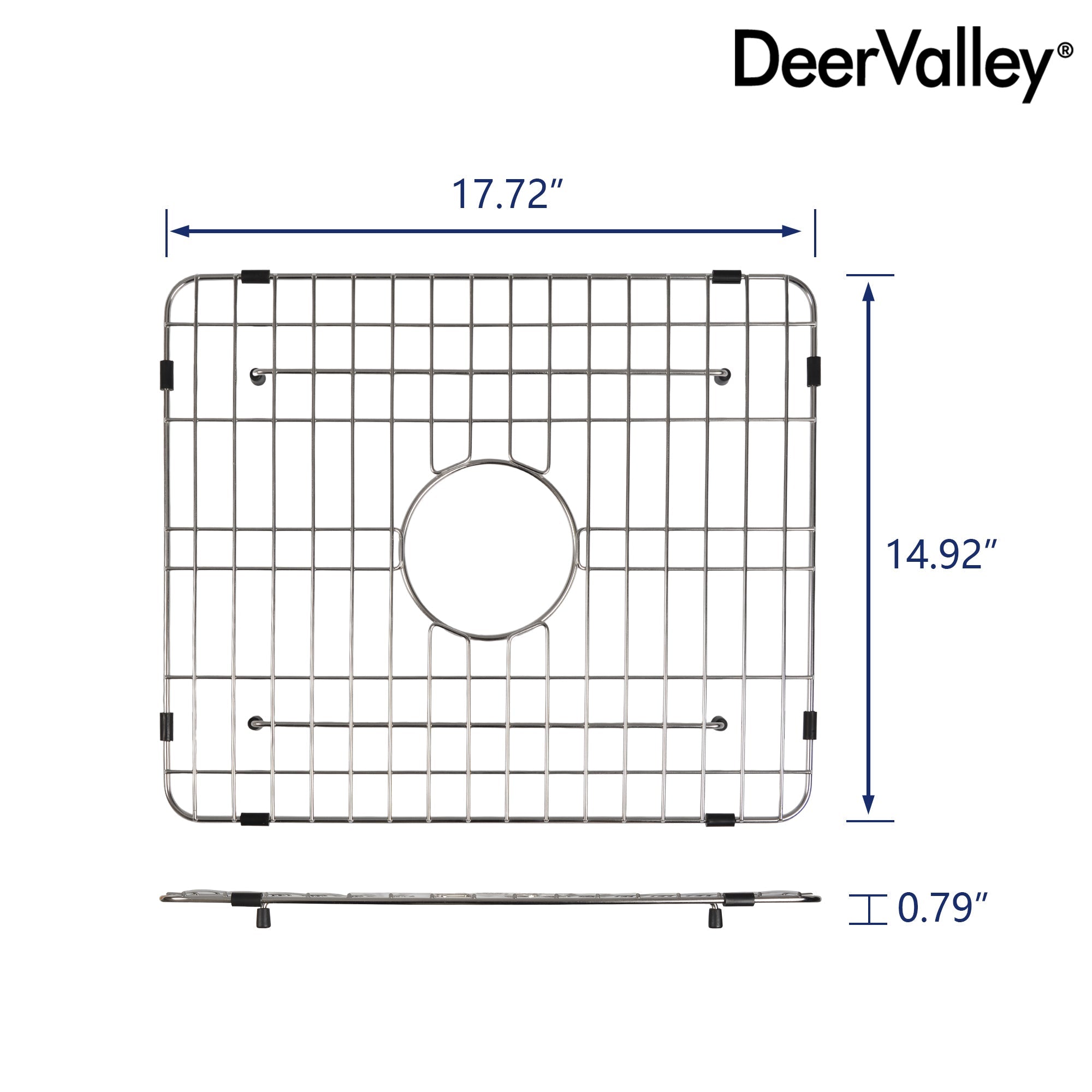 DeerValley DV-K0068G22 17.72" x 14.92" Kitchen Sink Grid (Compatible with DV-1K0068)